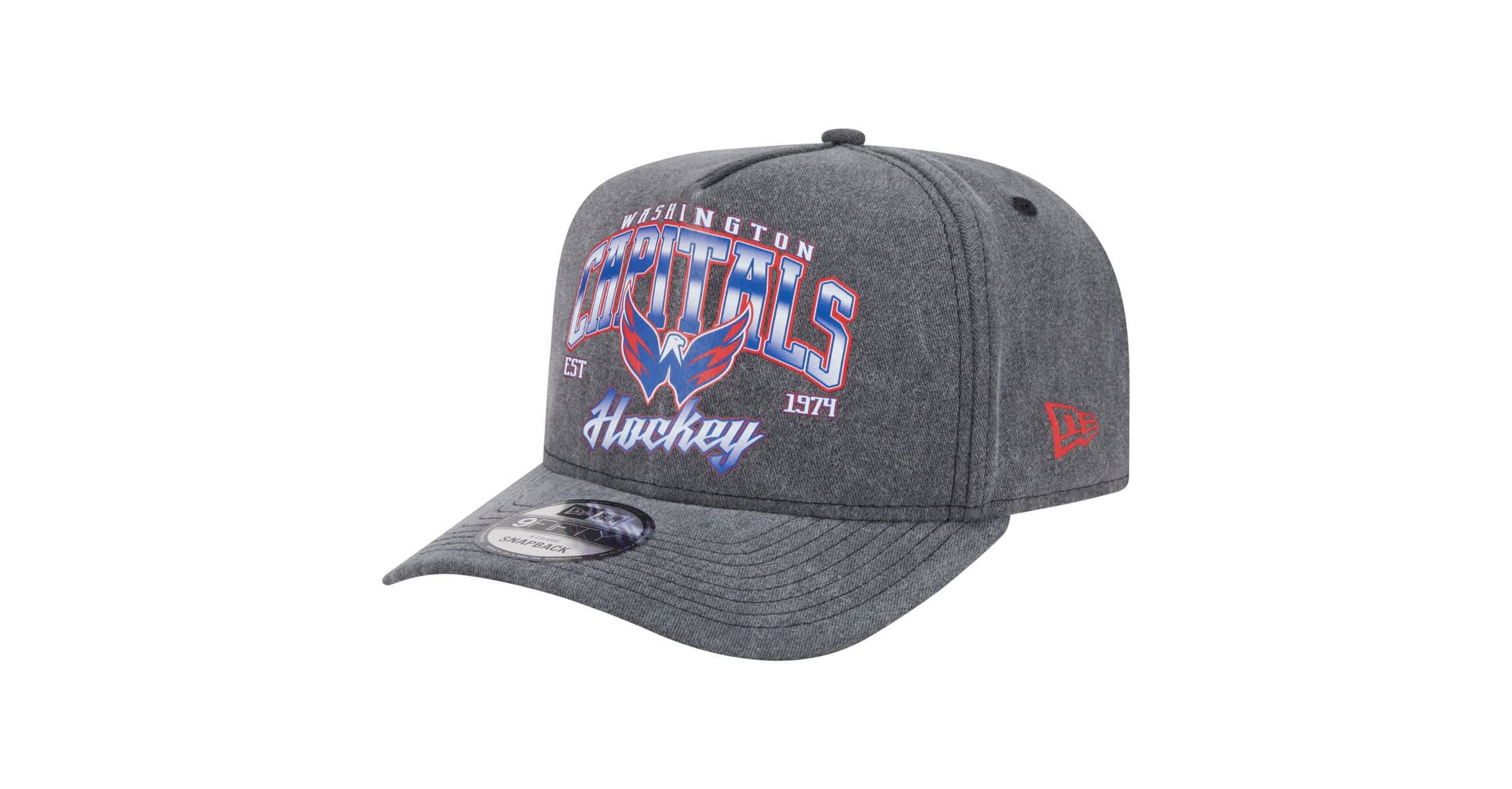 NHL Washington Capitals Throwback Washed A-Frame Pre-Curved 9FIFTY Snapback Hat