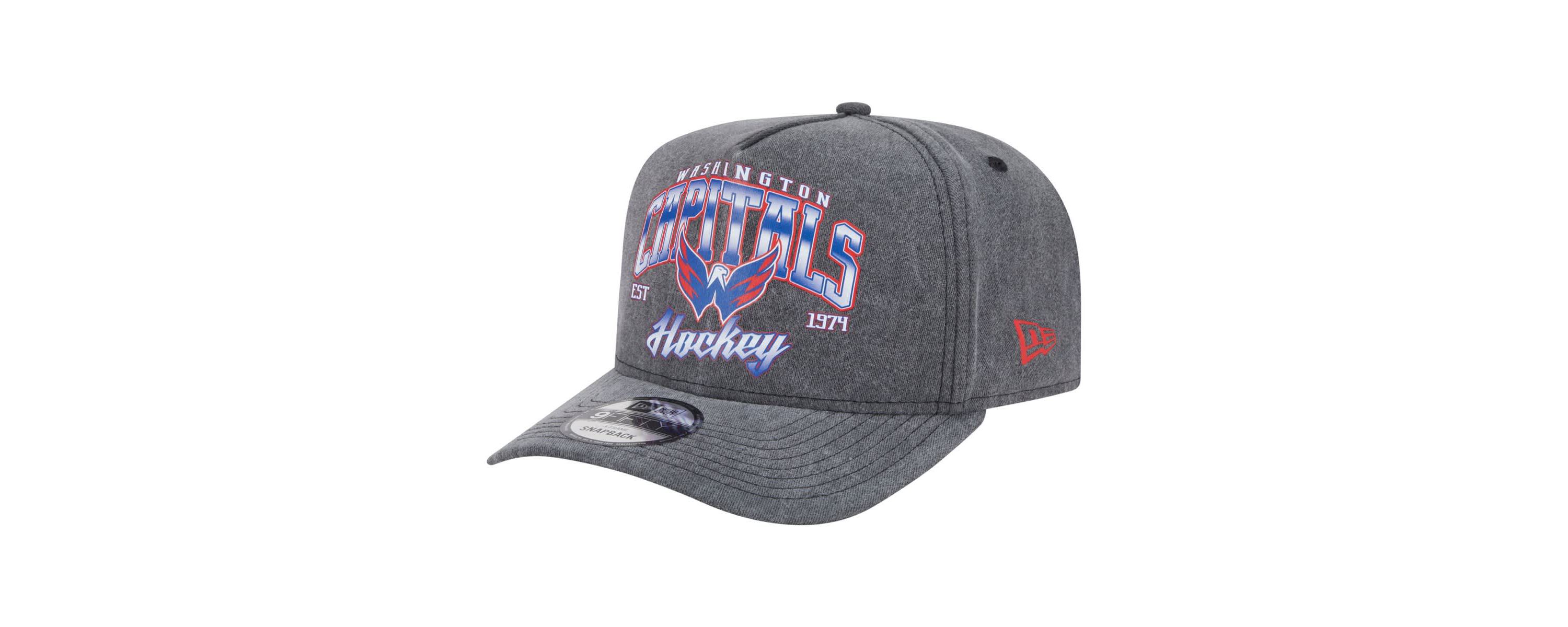 NHL Washington Capitals Throwback Washed A-Frame Pre-Curved 9FIFTY Snapback Hat