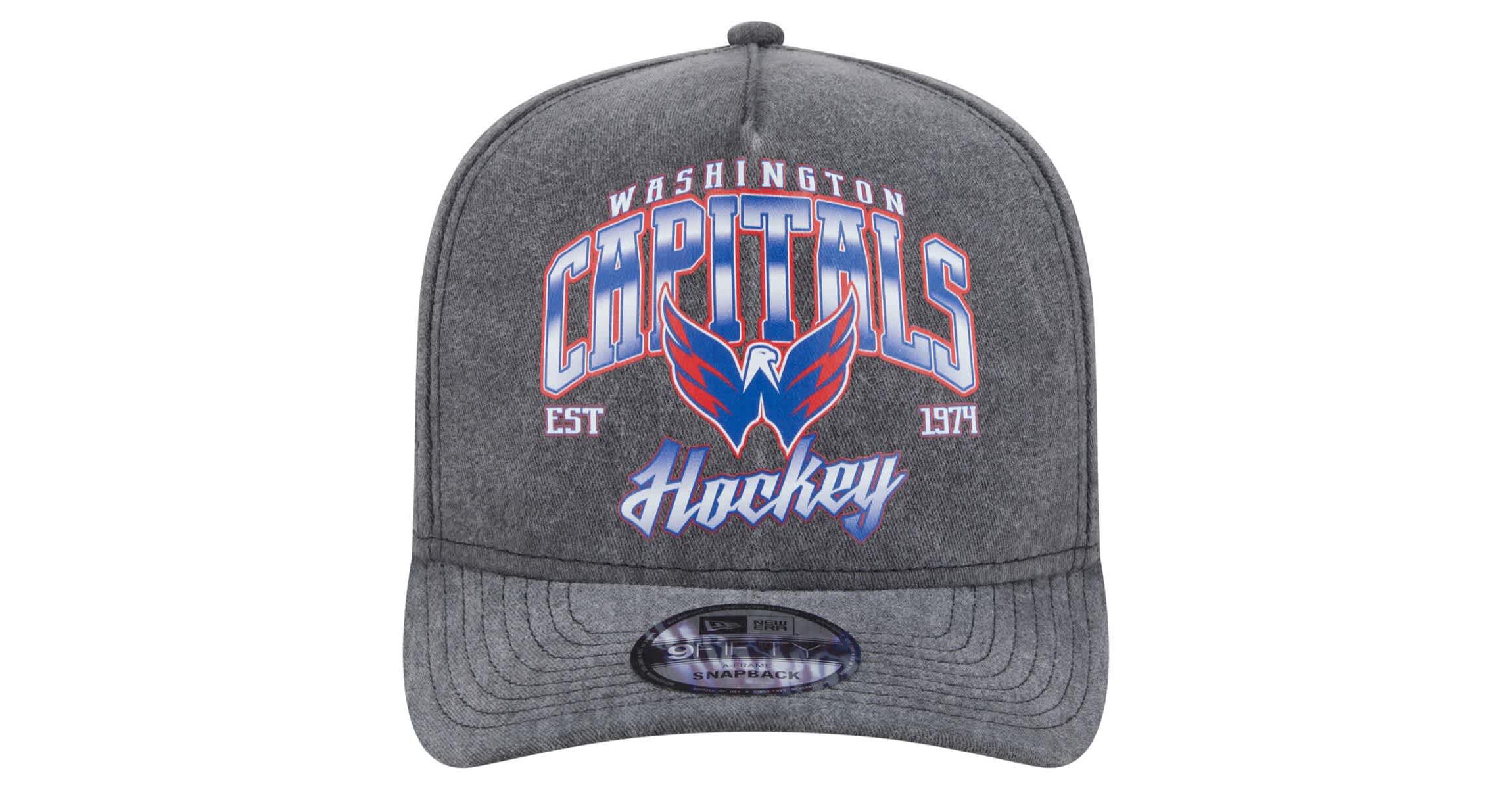 NHL Washington Capitals Throwback Washed A-Frame Pre-Curved 9FIFTY Snapback Hat