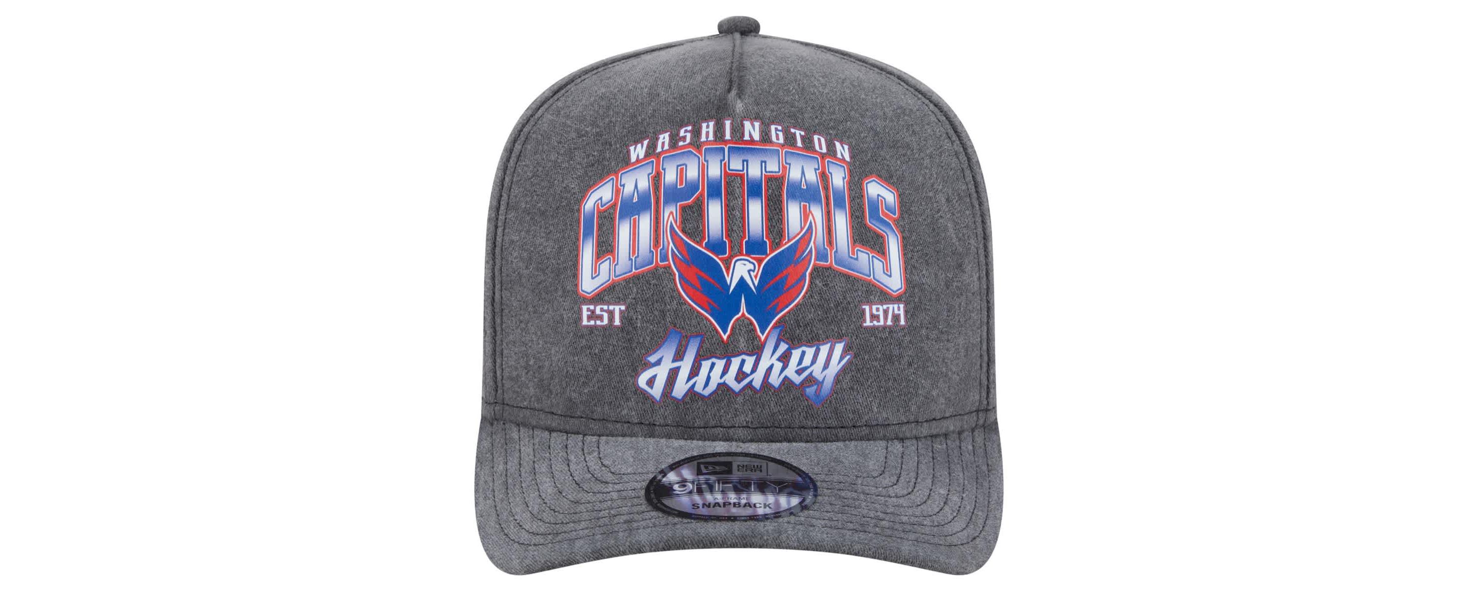NHL Washington Capitals Throwback Washed A-Frame Pre-Curved 9FIFTY Snapback Hat