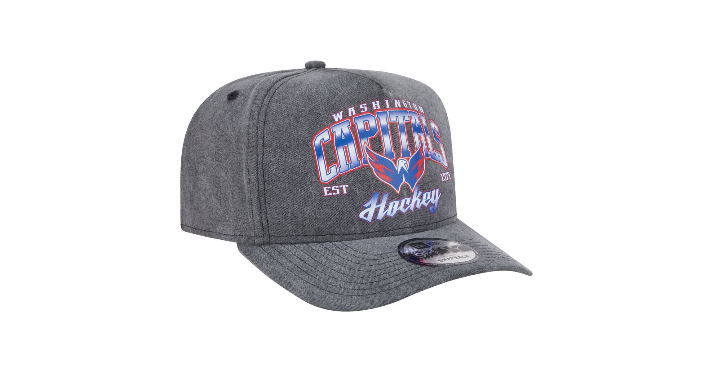 NHL Washington Capitals Throwback Washed A-Frame Pre-Curved 9FIFTY Snapback Hat