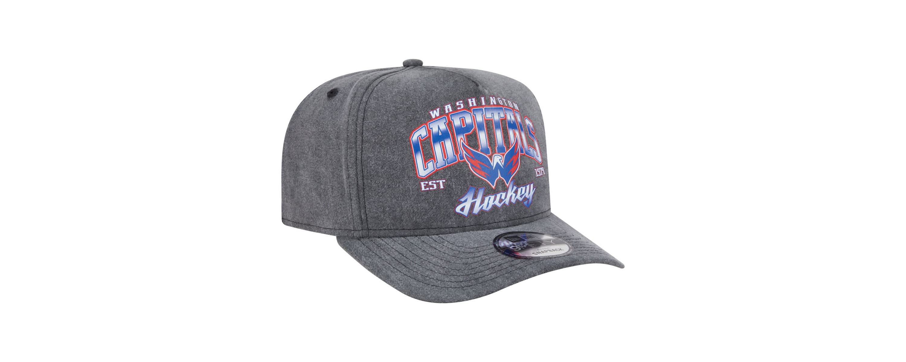 NHL Washington Capitals Throwback Washed A-Frame Pre-Curved 9FIFTY Snapback Hat