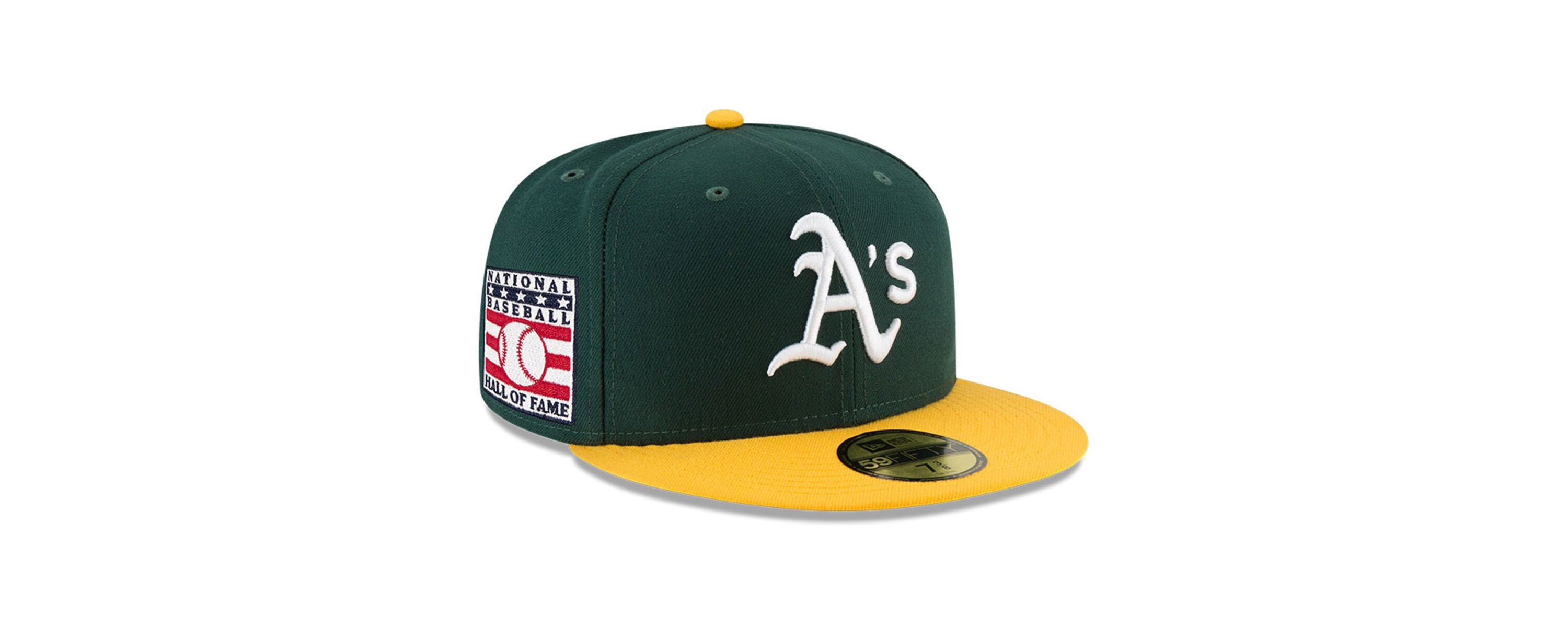 Oakland Athletics MLB Green/Gold Athletics National Baseball Hall of Fame 59FIFTY Fitted Hat