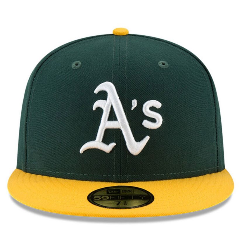 Oakland Athletics MLB Green/Gold Athletics National Baseball Hall of Fame 59FIFTY Fitted Hat