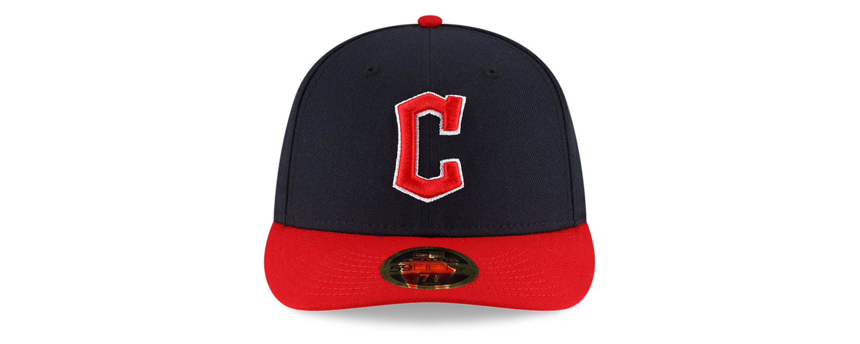 MLB Navy/Red Cleveland Guardians National Baseball Hall of Fame Low 59FIFTY Fitted Hat