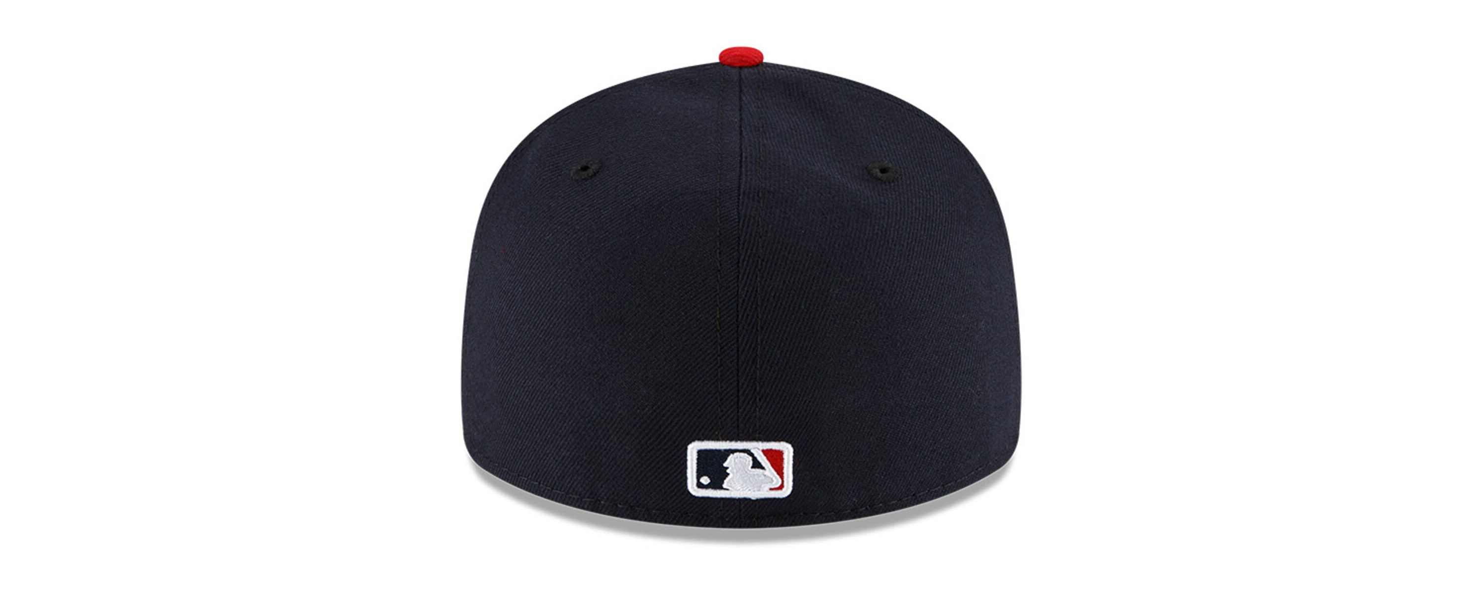 MLB Navy/Red Cleveland Guardians National Baseball Hall of Fame Low 59FIFTY Fitted Hat