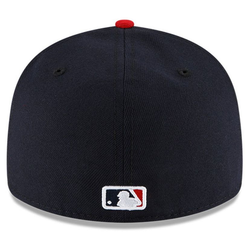 MLB Navy/Red Cleveland Guardians National Baseball Hall of Fame Low 59FIFTY Fitted Hat