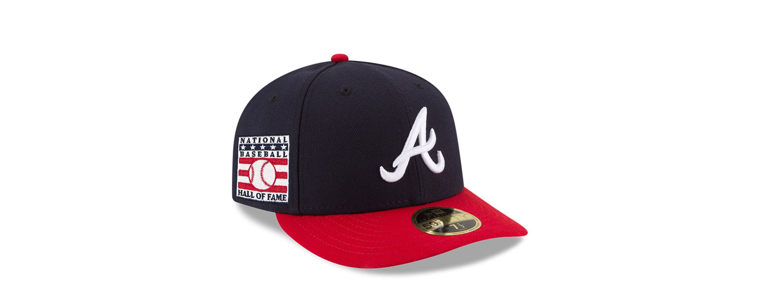 MLB Navy/Red Atlanta Braves National Baseball Hall of Fame Low 59FIFTY Fitted Hat