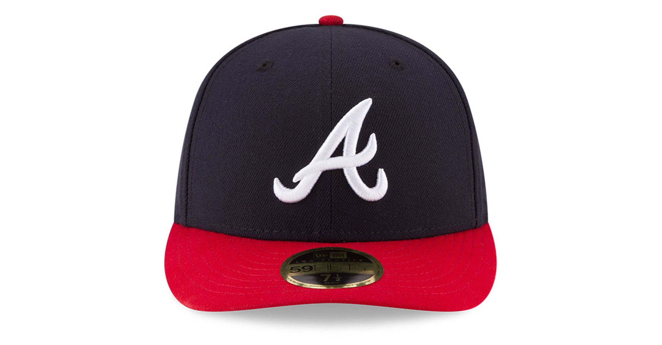 MLB Navy/Red Atlanta Braves National Baseball Hall of Fame Low 59FIFTY Fitted Hat