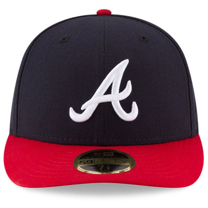 MLB Navy/Red Atlanta Braves National Baseball Hall of Fame Low 59FIFTY Fitted Hat