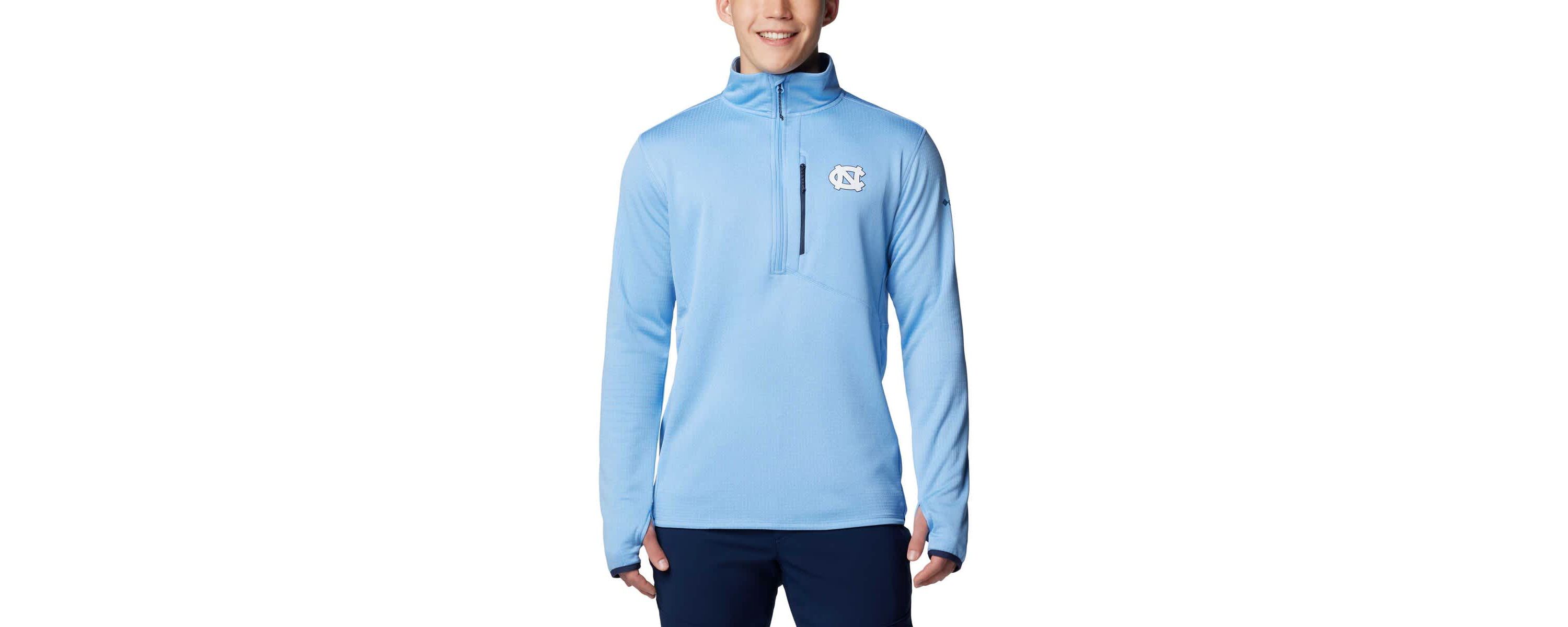 NCAA Carolina North Carolina Tar Heels Park View Grid Fleece Omni-Wick Half-Zip Jacket