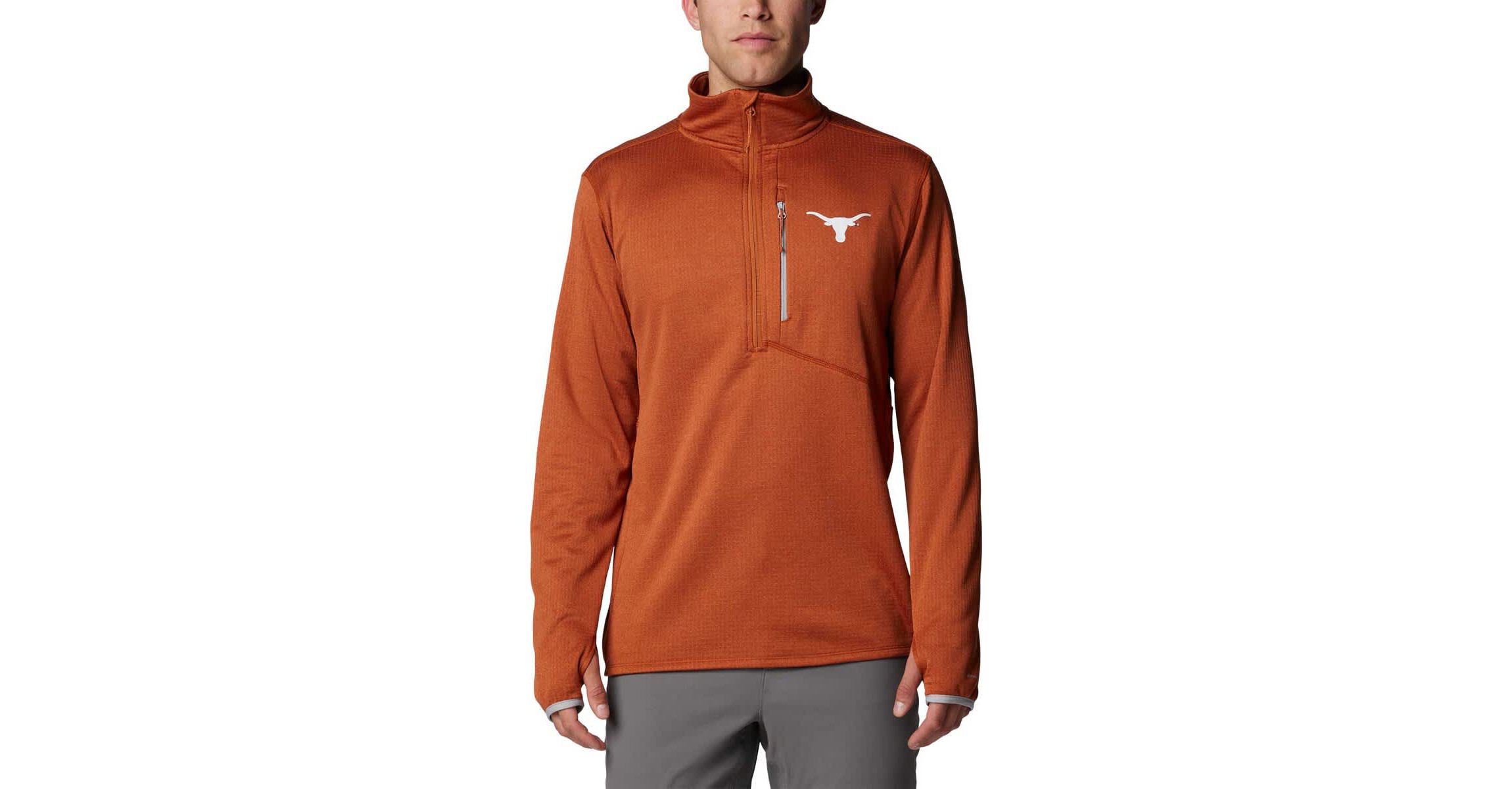 NCAA Texas Texas Longhorns Park View Grid Fleece Omni-Wick Half-Zip Jacket