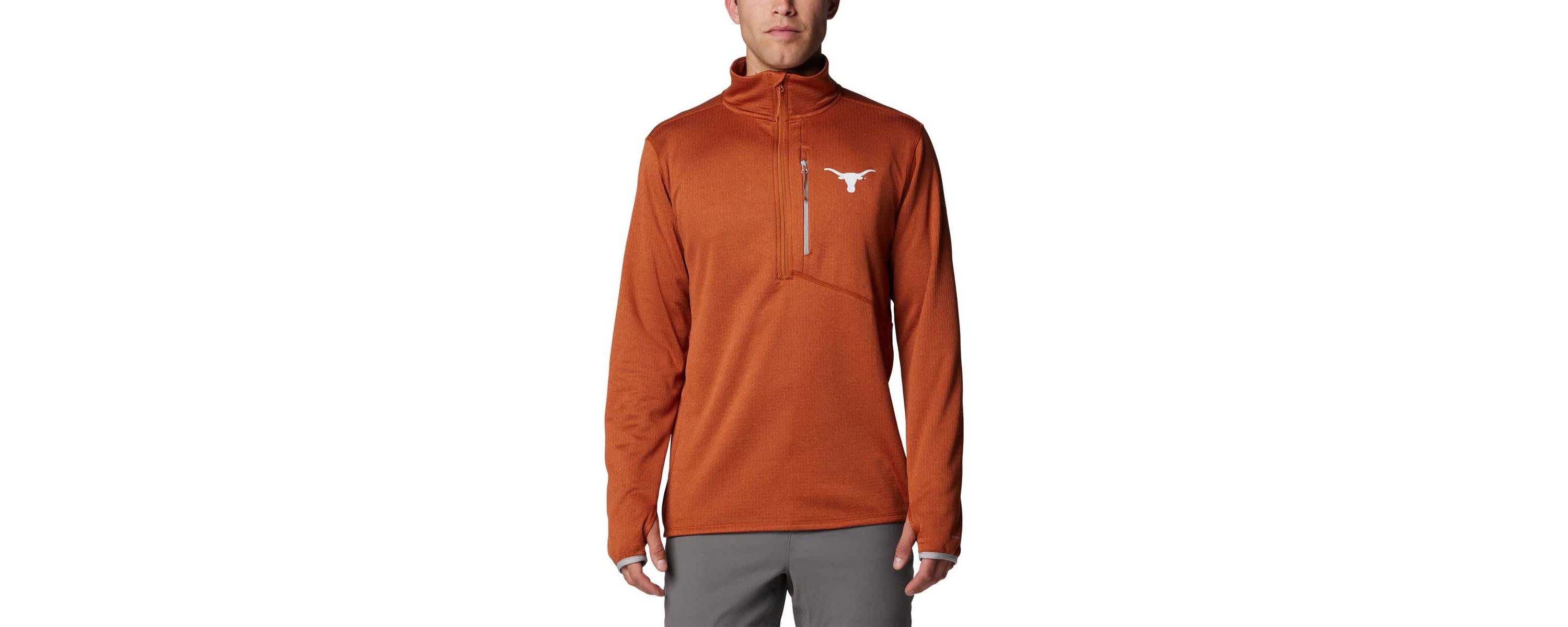 NCAA Texas Texas Longhorns Park View Grid Fleece Omni-Wick Half-Zip Jacket