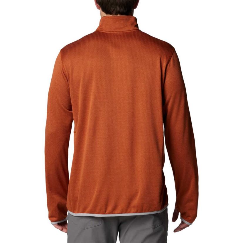 NCAA Texas Texas Longhorns Park View Grid Fleece Omni-Wick Half-Zip Jacket