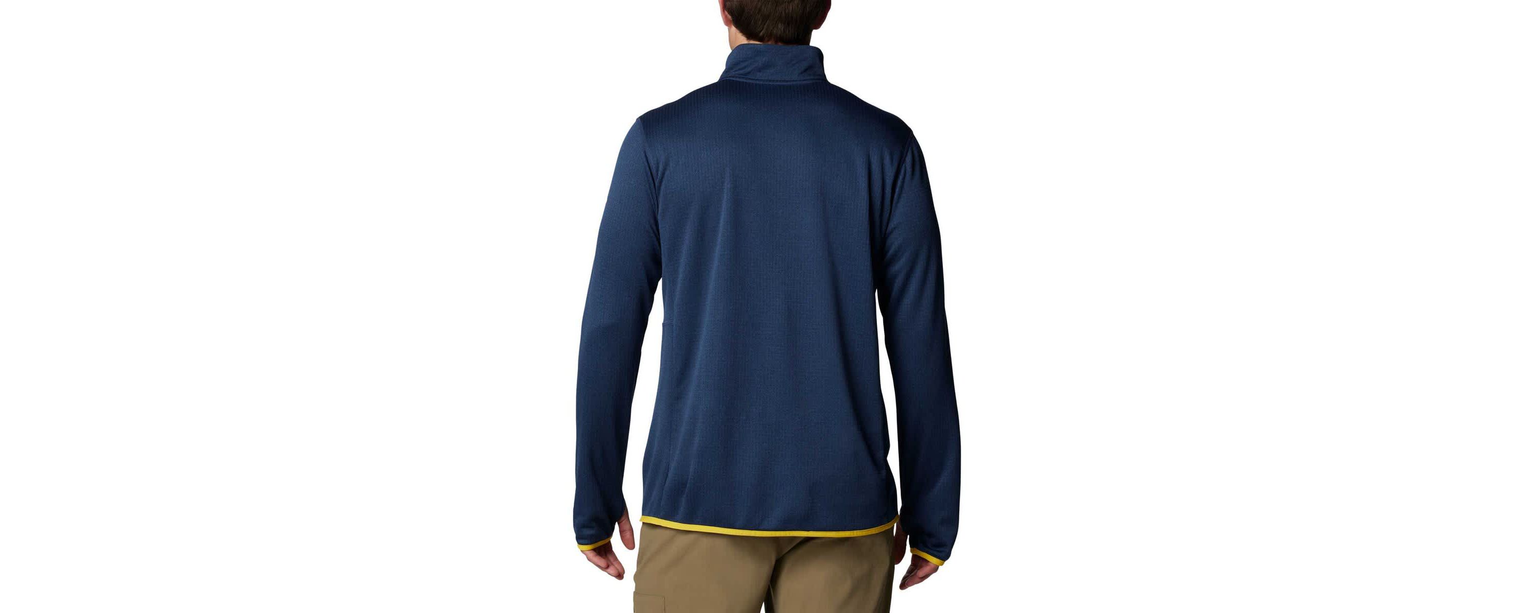 NCAA Michigan Wolverines Park View Grid Fleece Omni-Wick Half-Zip Jacket