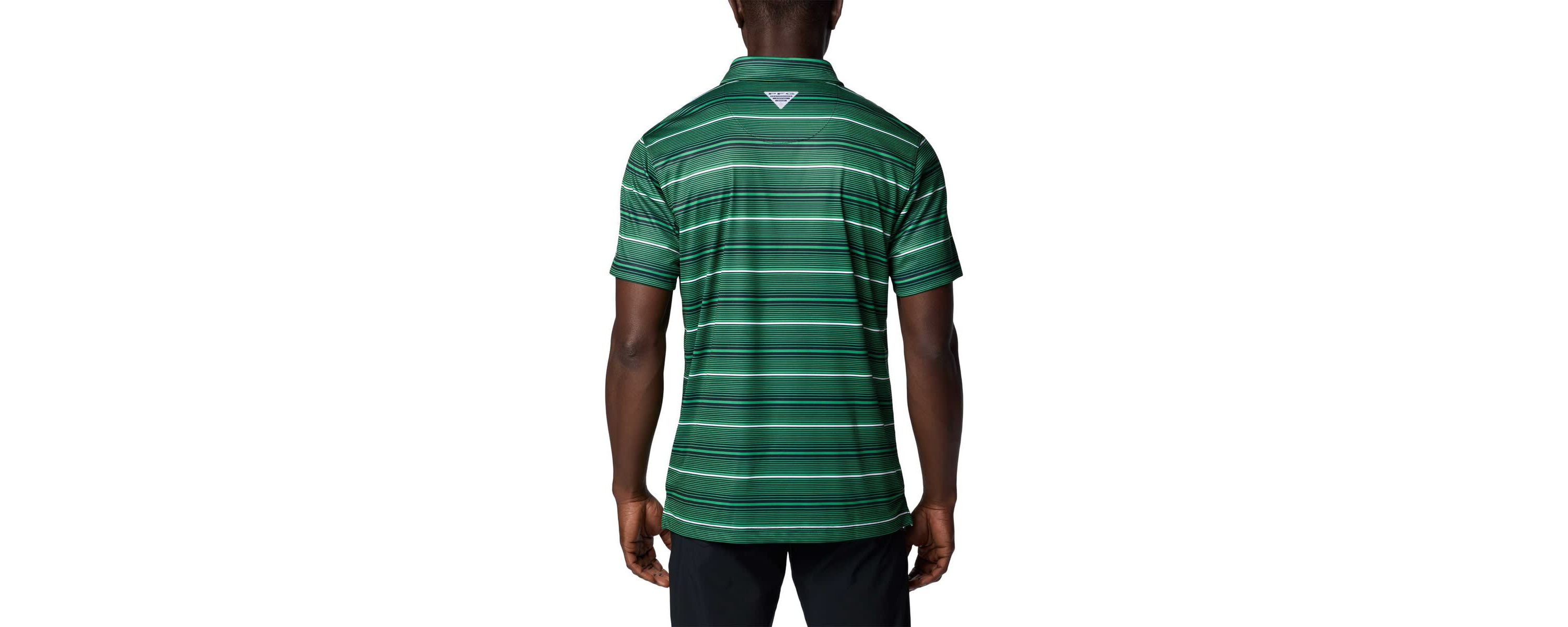 NCAA Notre Dame Fighting Irish PFG Super Terminal Tackle™ Omni-Shade™ Stripe Polo