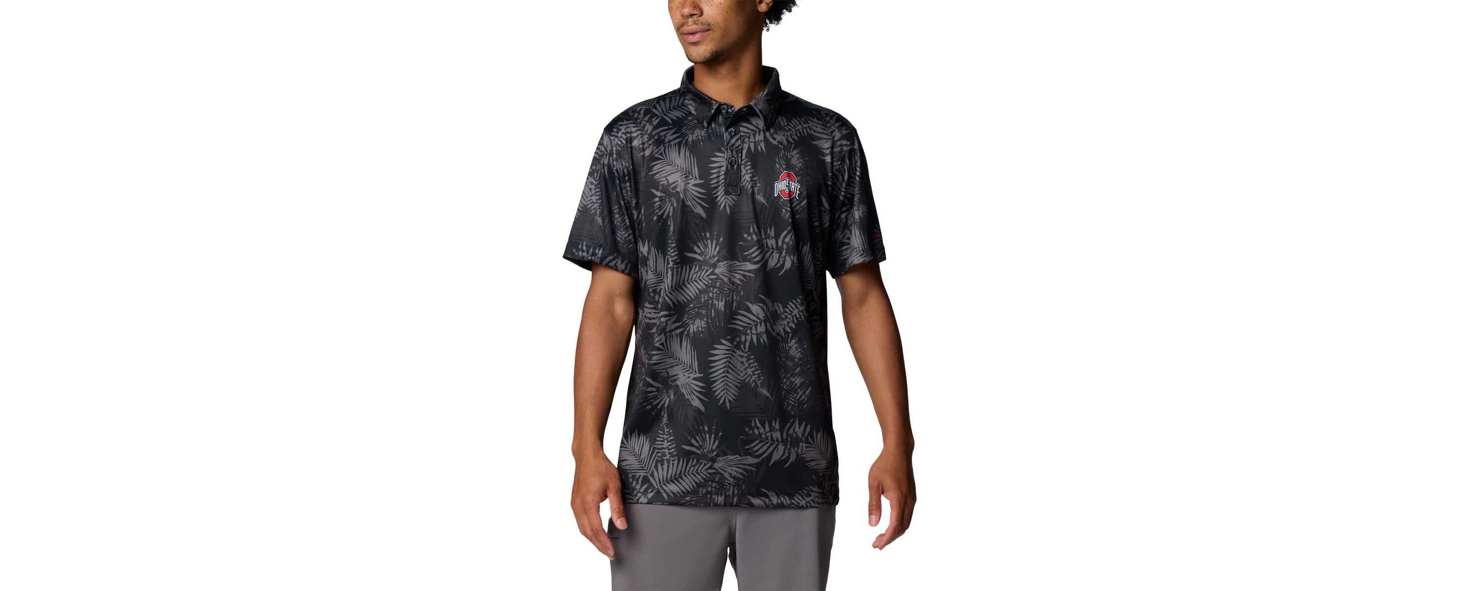 NCAA Ohio State Buckeyes PFG Super Terminal Tackle™ Omni-Shade™ Bangalows Polo