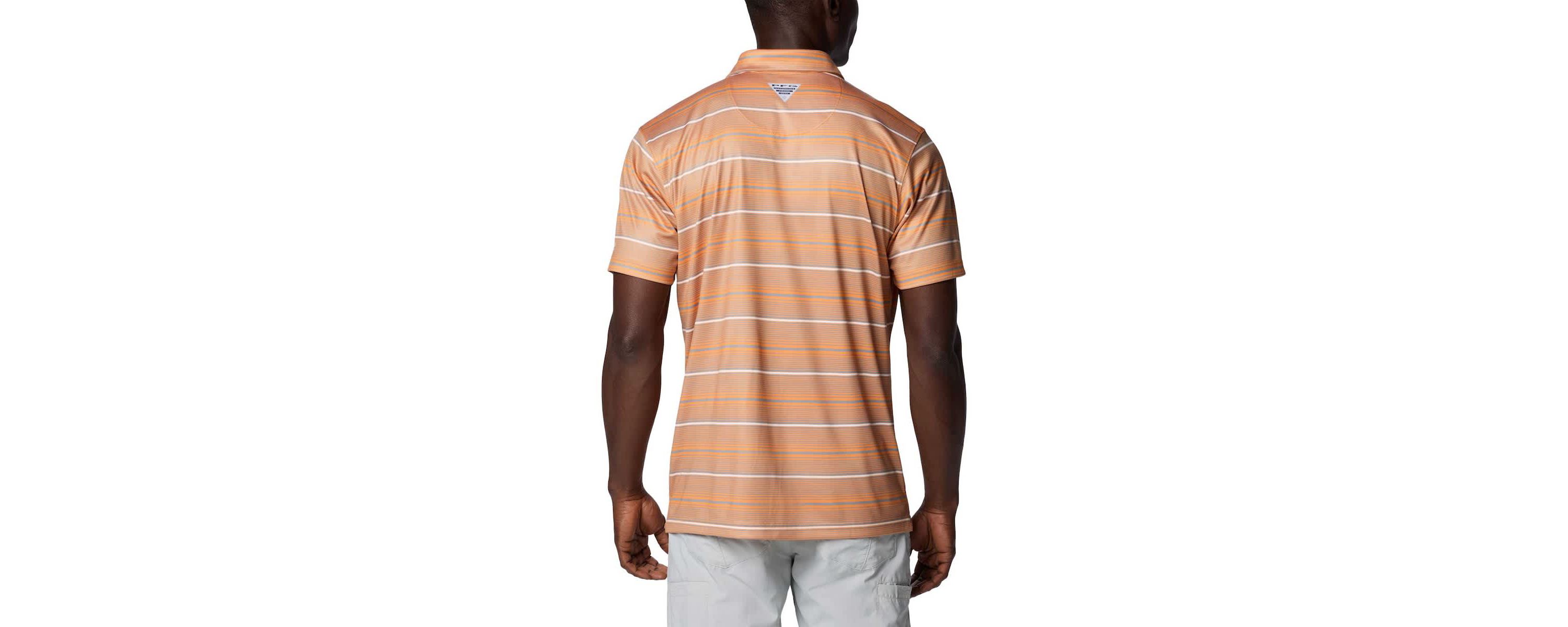 NCAA Tennessee Tennessee Volunteers PFG Super Terminal Tackle™ Omni-Shade™ Stripe Polo