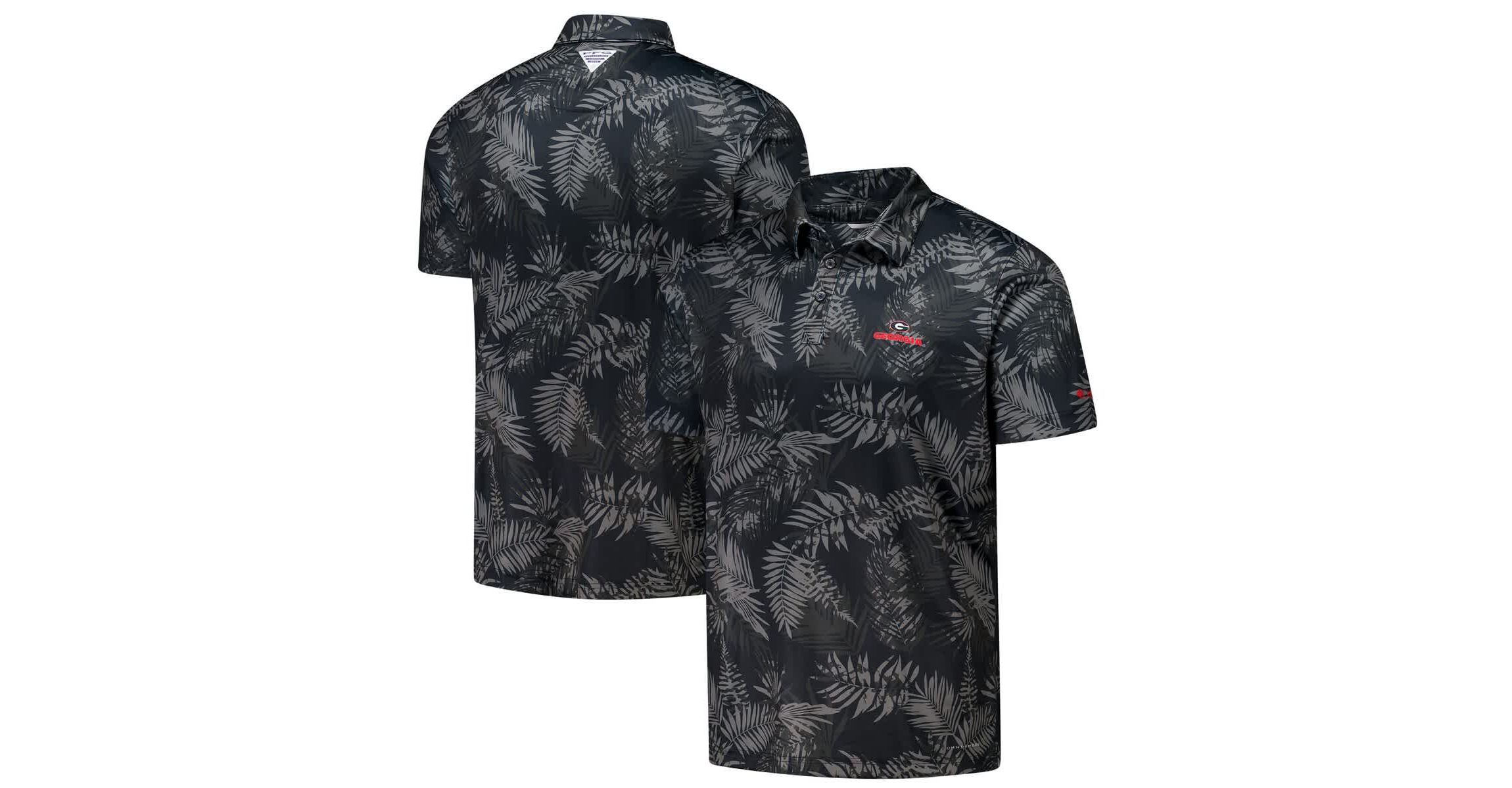 NCAA Georgia Bulldogs PFG Super Terminal Tackle™ Omni-Shade™ Bangalows Polo