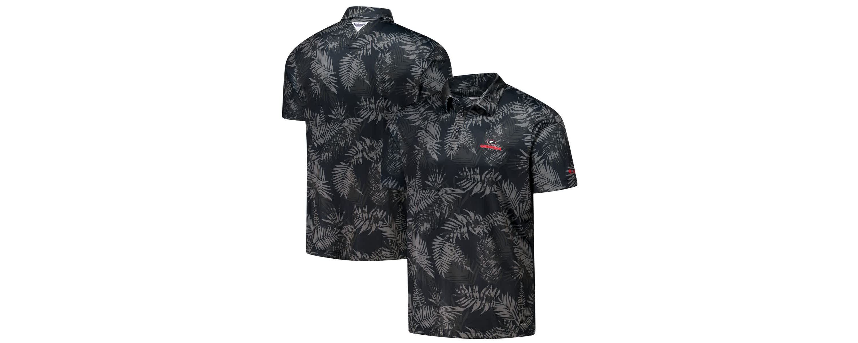 NCAA Georgia Bulldogs PFG Super Terminal Tackle™ Omni-Shade™ Bangalows Polo