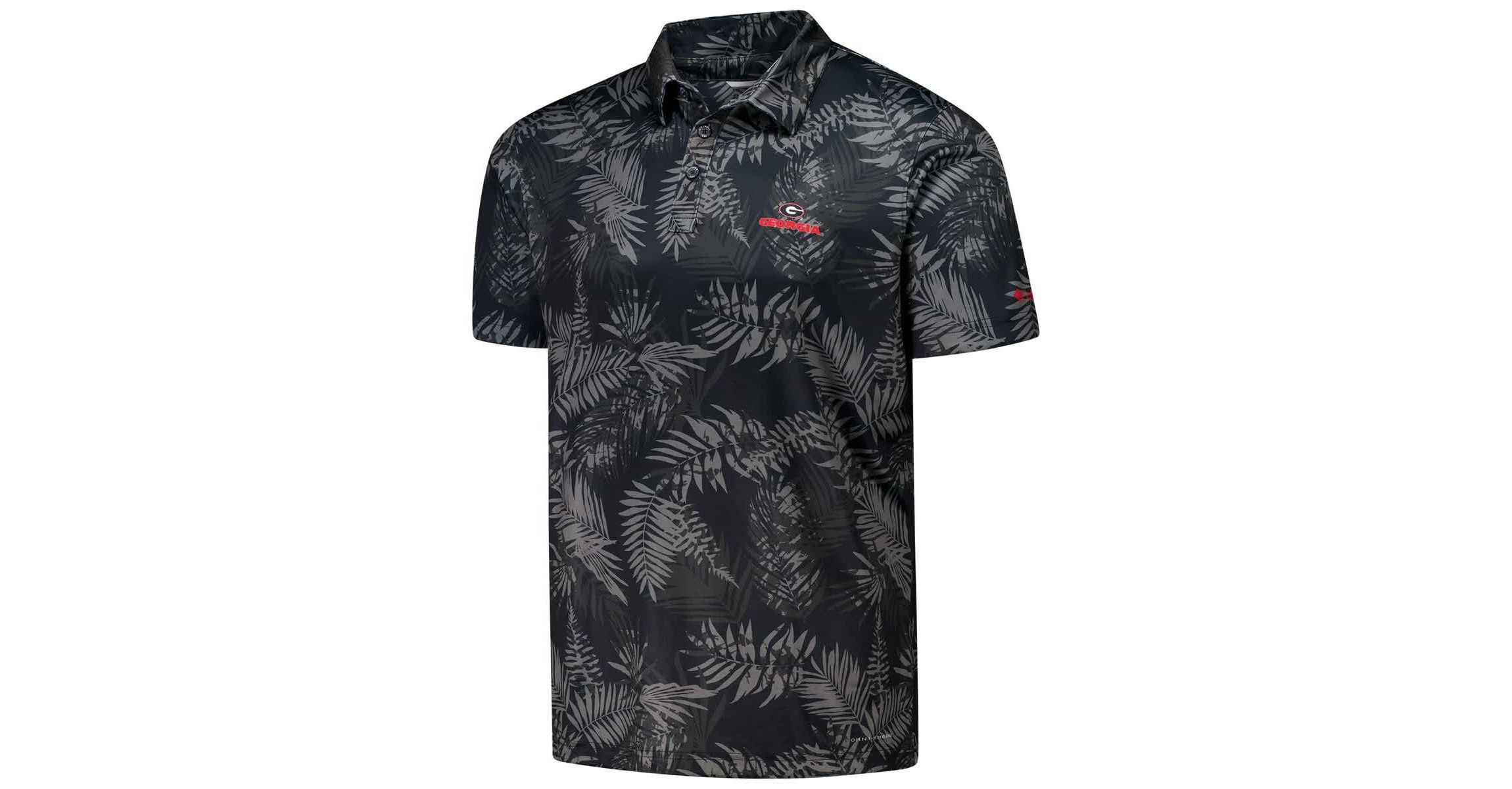 NCAA Georgia Bulldogs PFG Super Terminal Tackle™ Omni-Shade™ Bangalows Polo