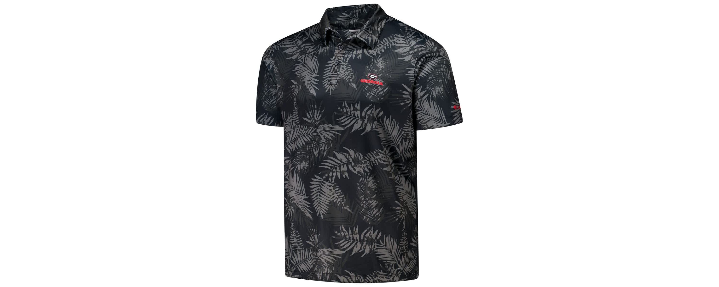 NCAA Georgia Bulldogs PFG Super Terminal Tackle™ Omni-Shade™ Bangalows Polo