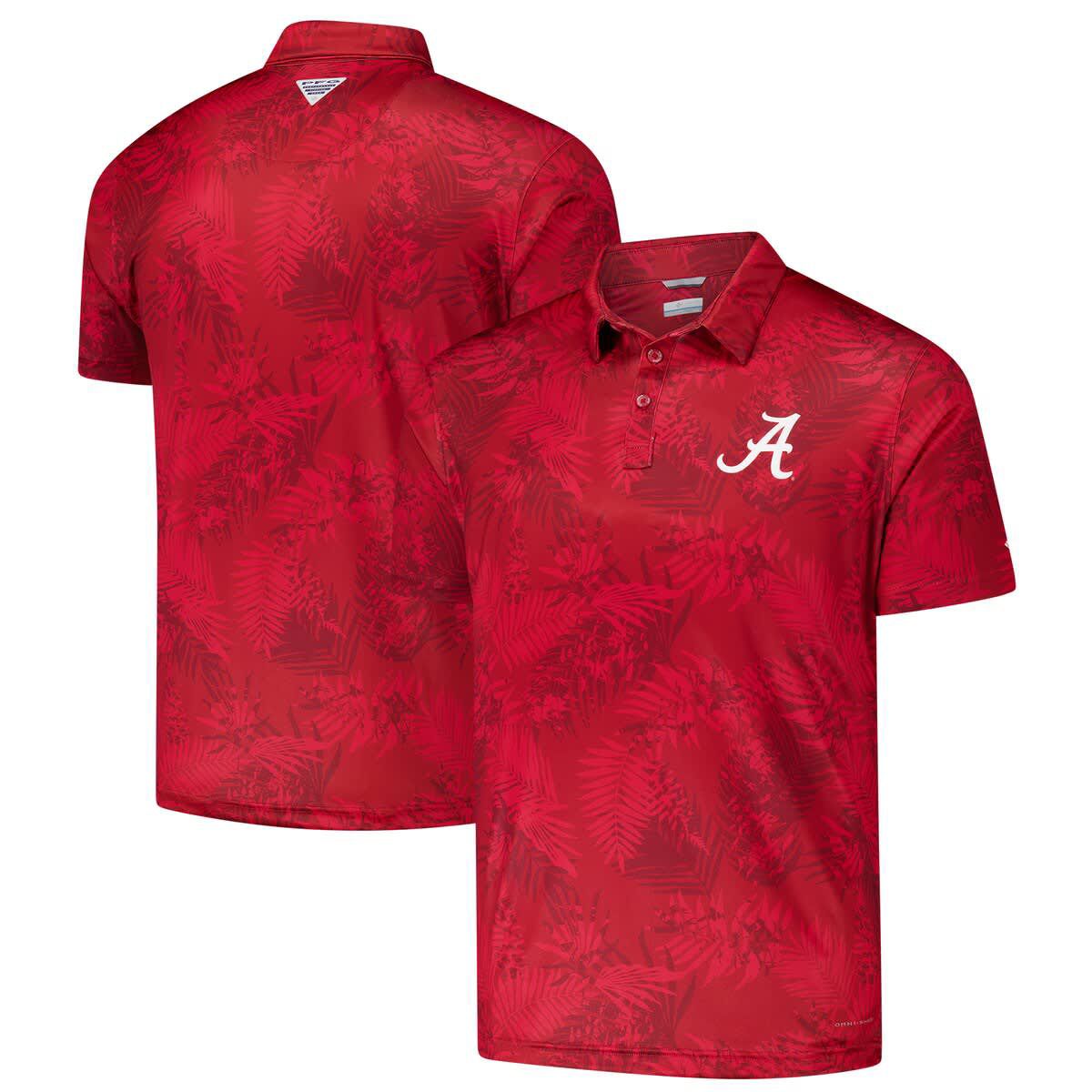 Alabama Crimson Tide NCAA Alabama Tide PFG Super Terminal Tackle™ Omni-Shade™ Bangalows Polo