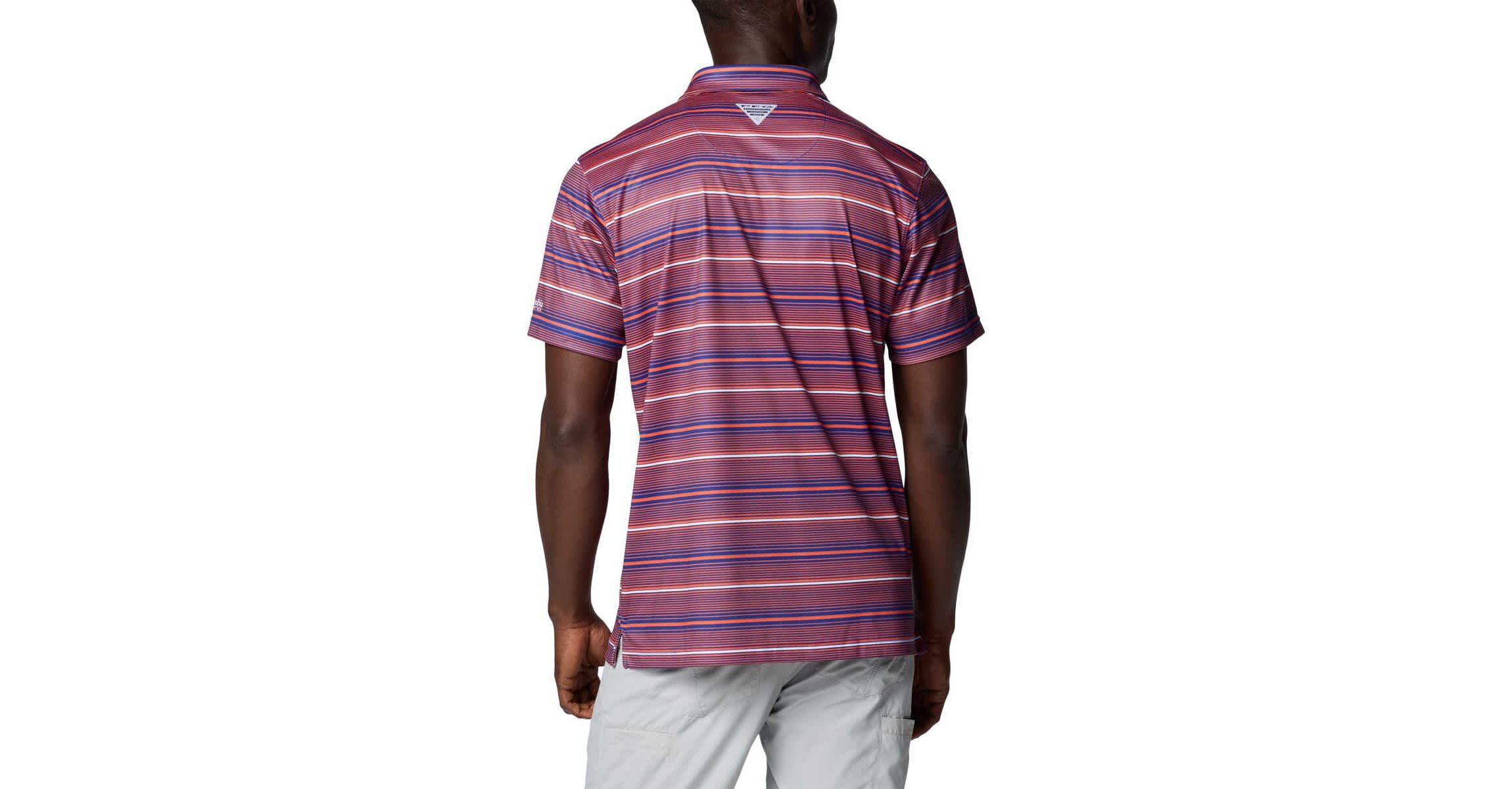 NCAA Florida Gators PFG Super Terminal Tackle™ Omni-Shade™ Stripe Polo