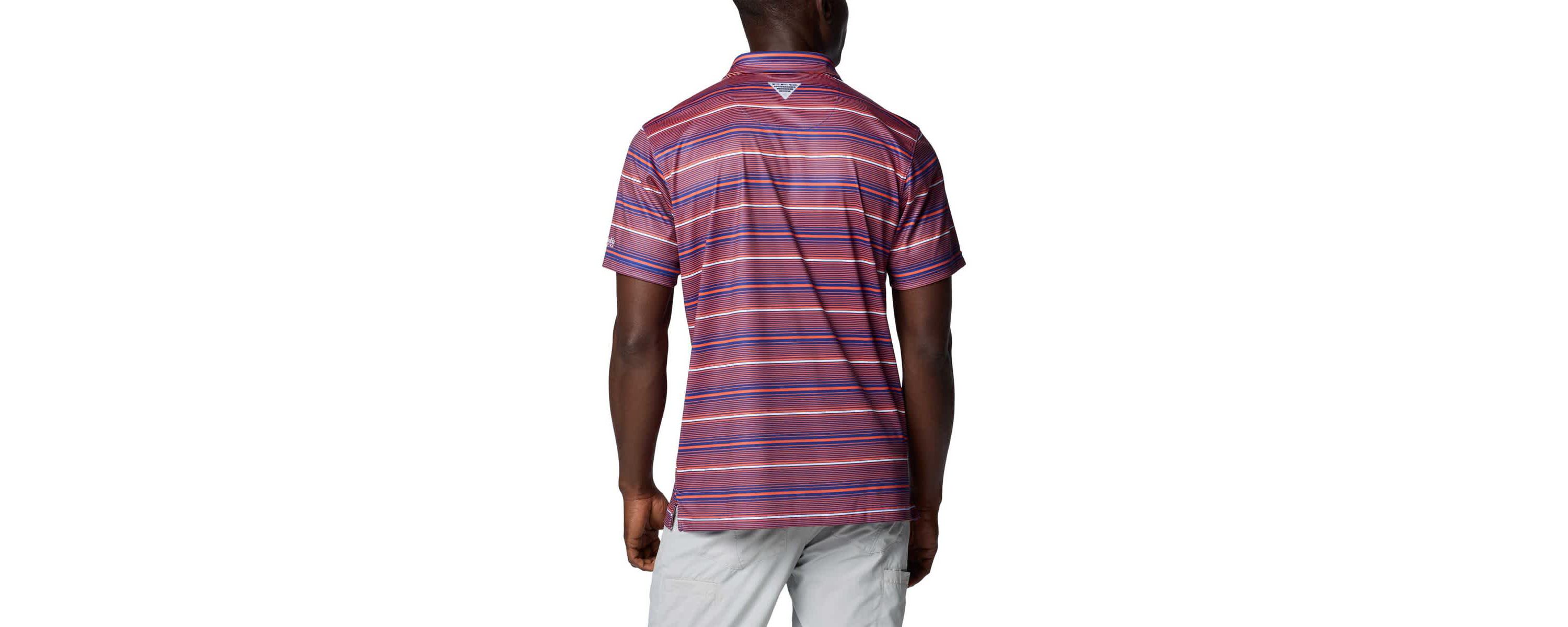 NCAA Florida Gators PFG Super Terminal Tackle™ Omni-Shade™ Stripe Polo