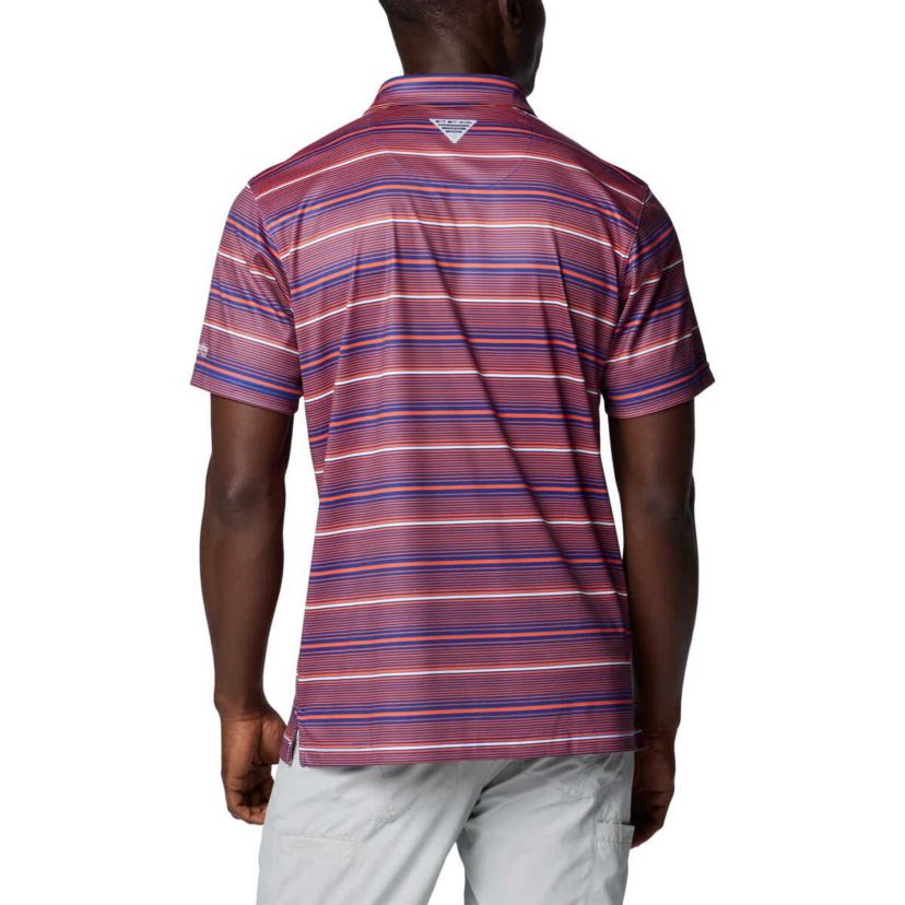 NCAA Florida Gators PFG Super Terminal Tackle™ Omni-Shade™ Stripe Polo