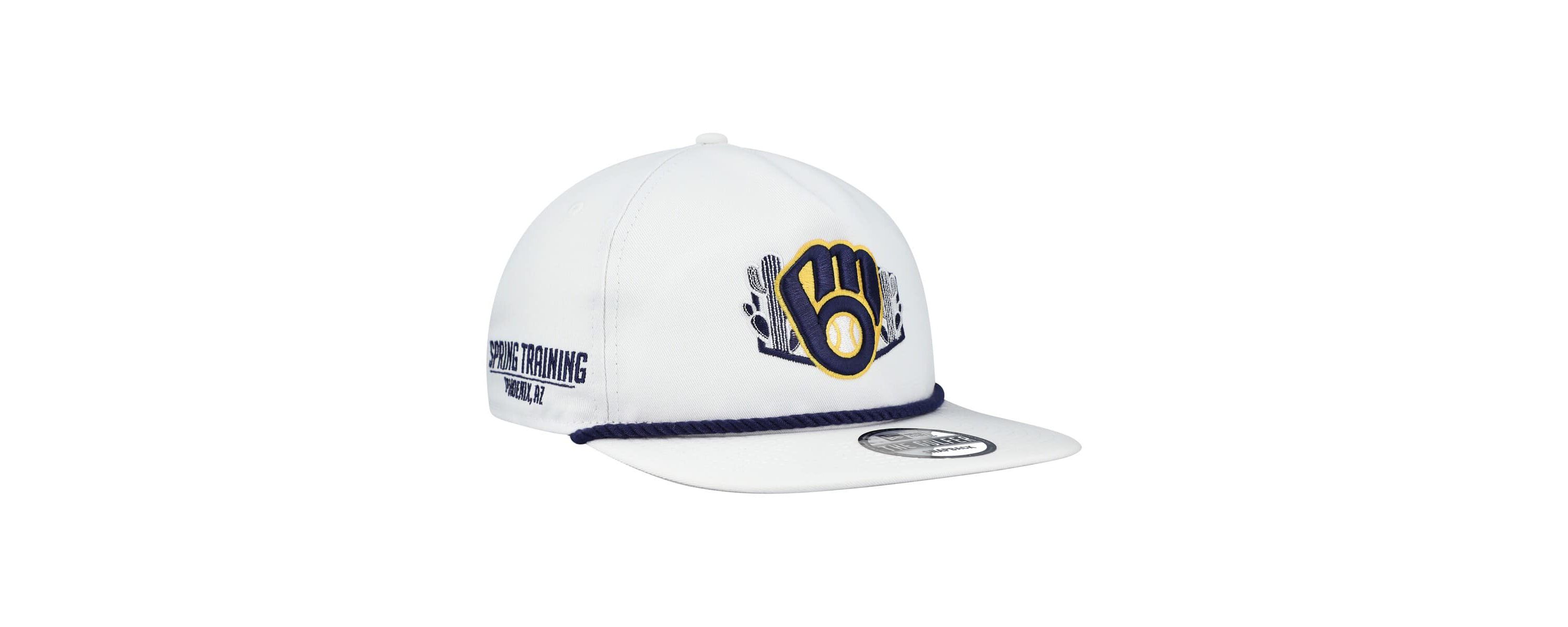 MLB Milwaukee Brewers 2025 Spring Training Palm Golfer Snapback Hat