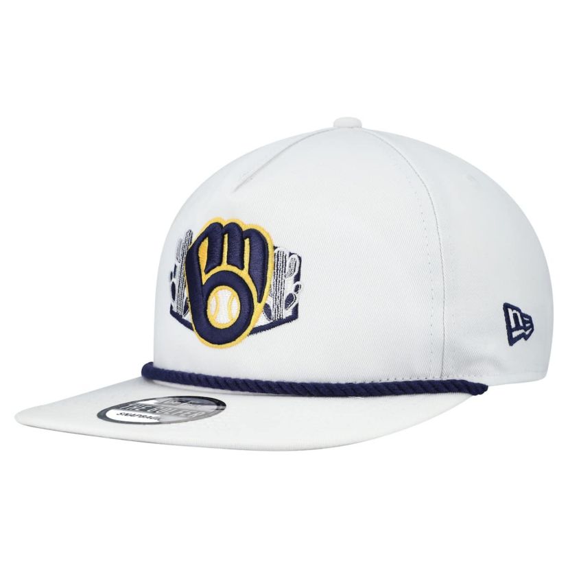 MLB Milwaukee Brewers 2025 Spring Training Palm Golfer Snapback Hat
