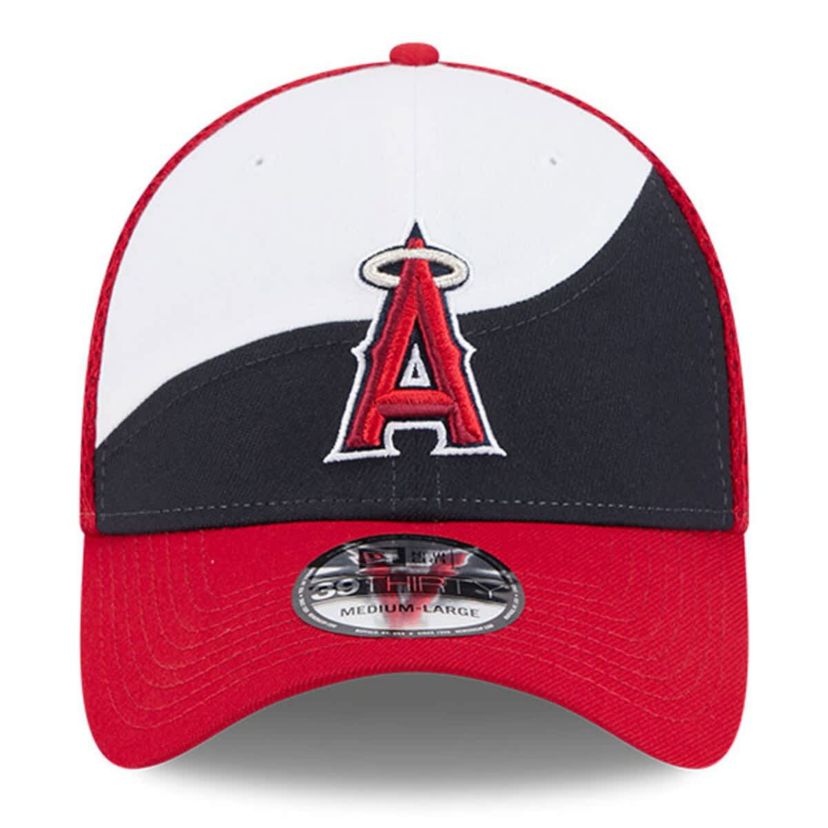 MLB White/Navy Los Angeles Angels 2025 Spring Training 39THIRTY Flex Hat