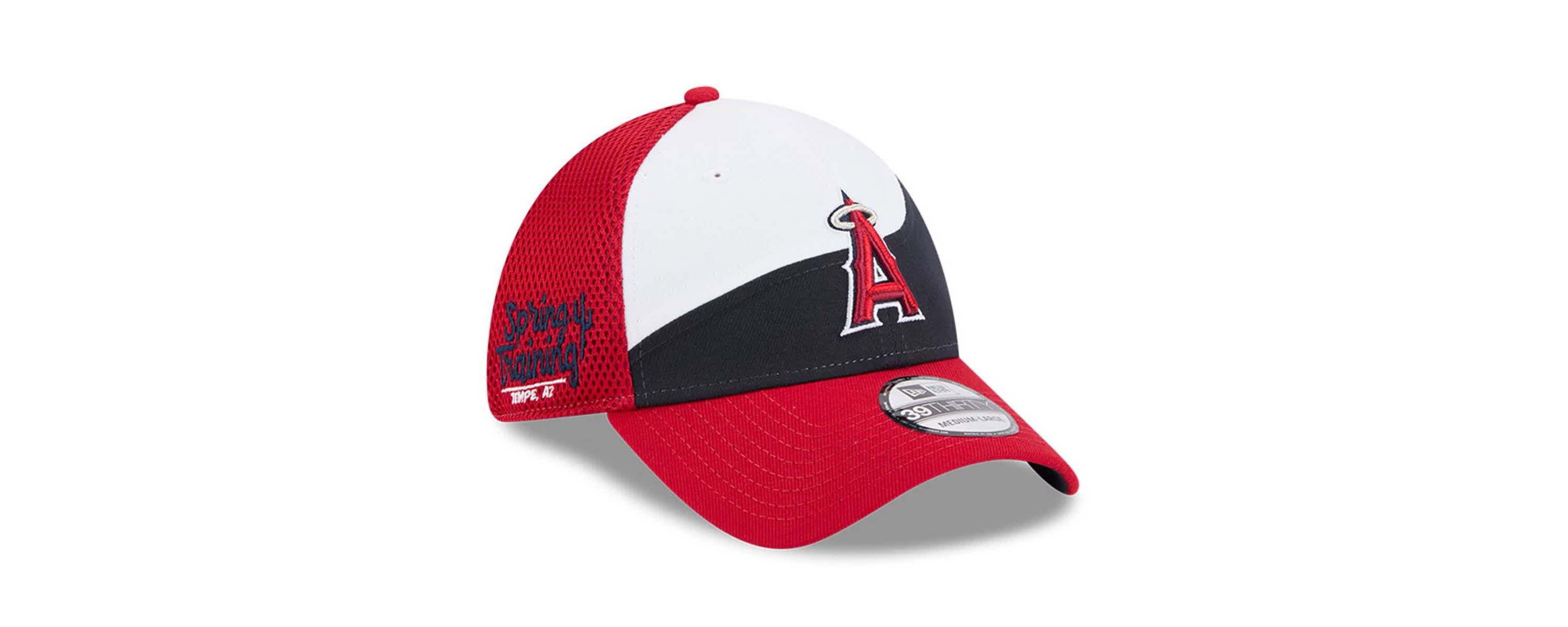 MLB White/Navy Los Angeles Angels 2025 Spring Training 39THIRTY Flex Hat