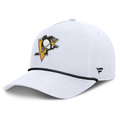 Men's NHL Fanatics Pittsburgh Penguins Rope A-Frame Adjustable Hat, White