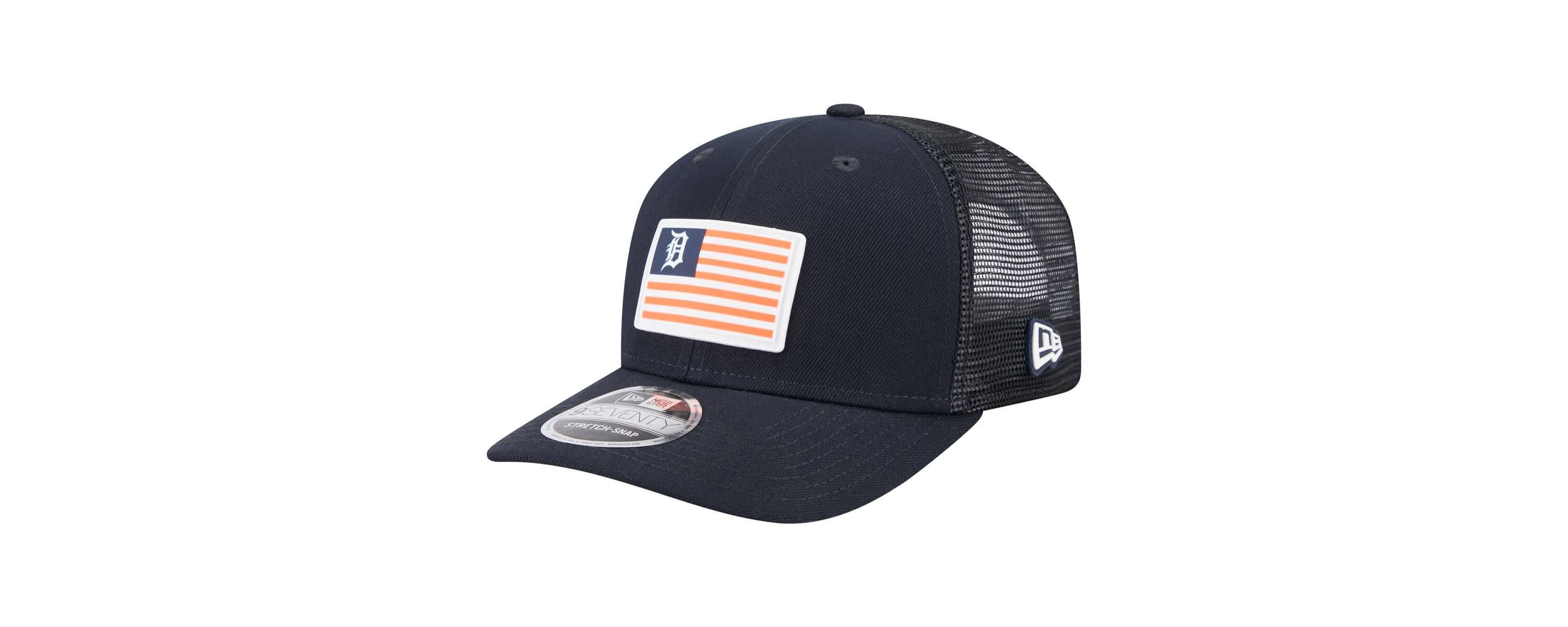 MLB Detroit Tigers Flag 9SEVENTY Stretch-Snap Hat