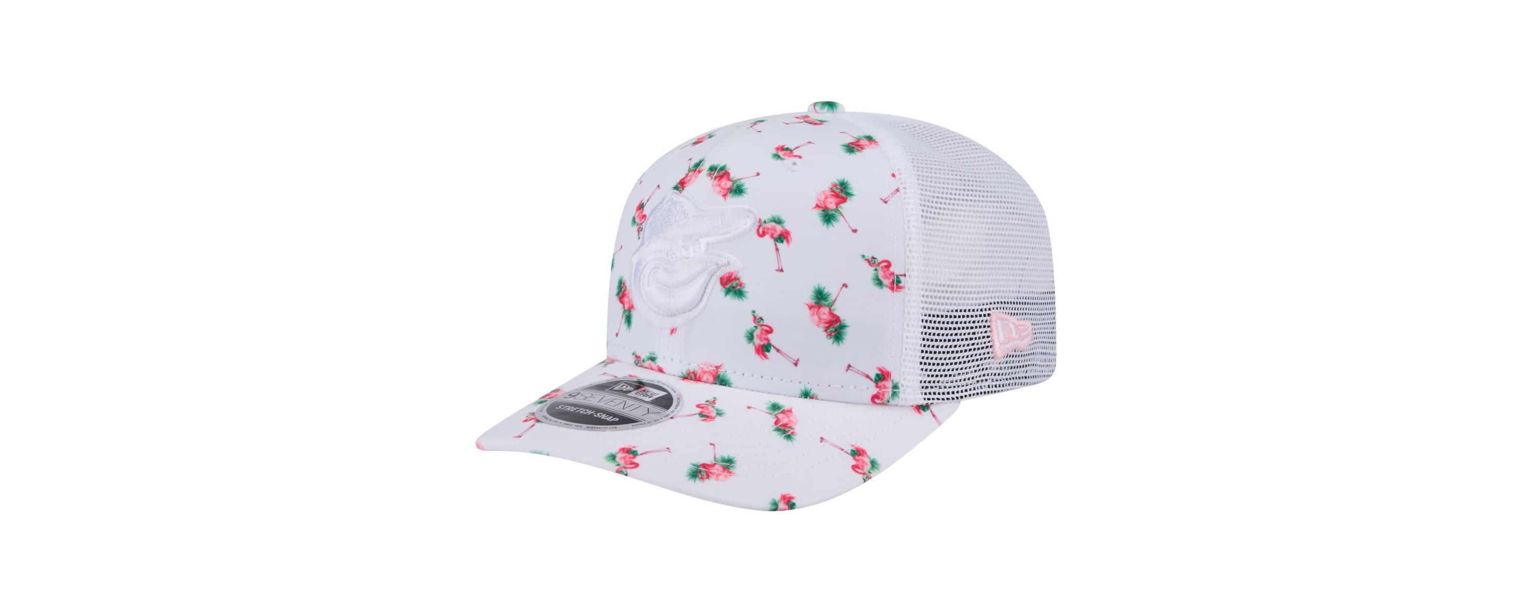 MLB Baltimore Orioles Flamingo Mesh Back 9SEVENTY Stretch-Snap Hat