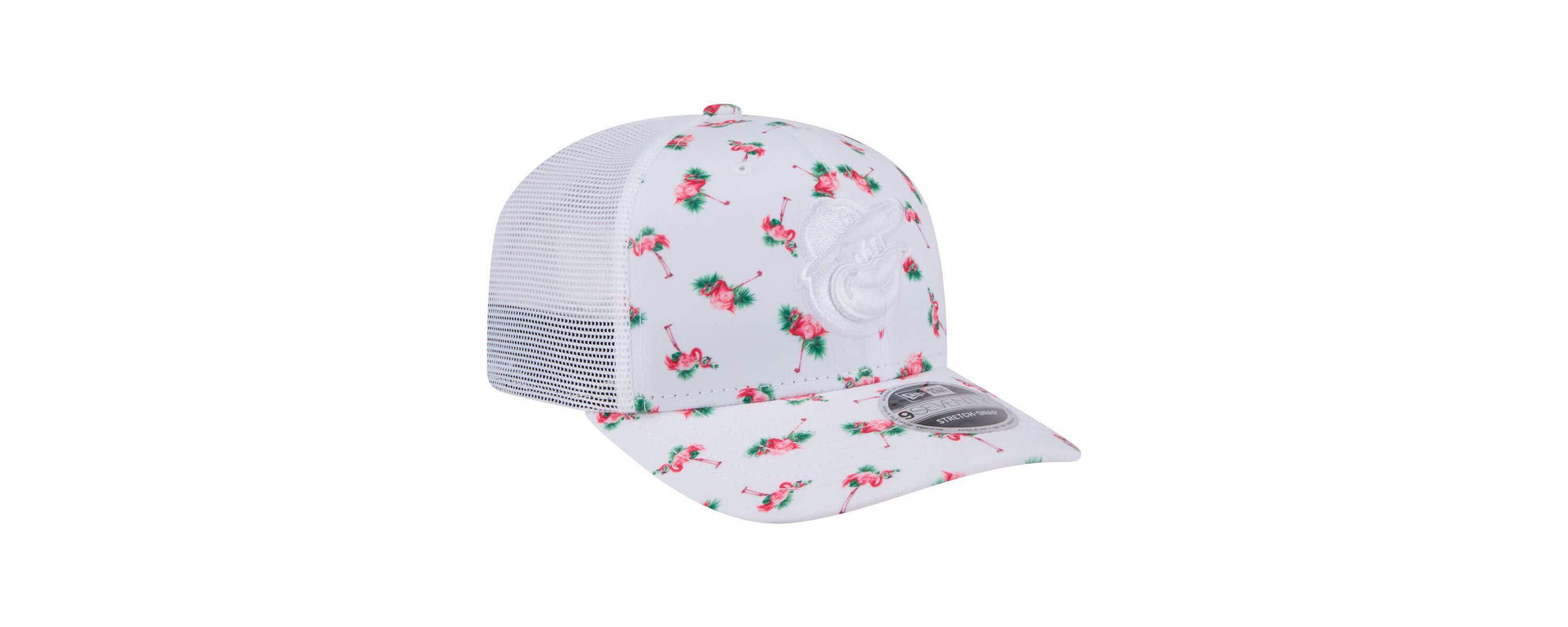 MLB Baltimore Orioles Flamingo Mesh Back 9SEVENTY Stretch-Snap Hat