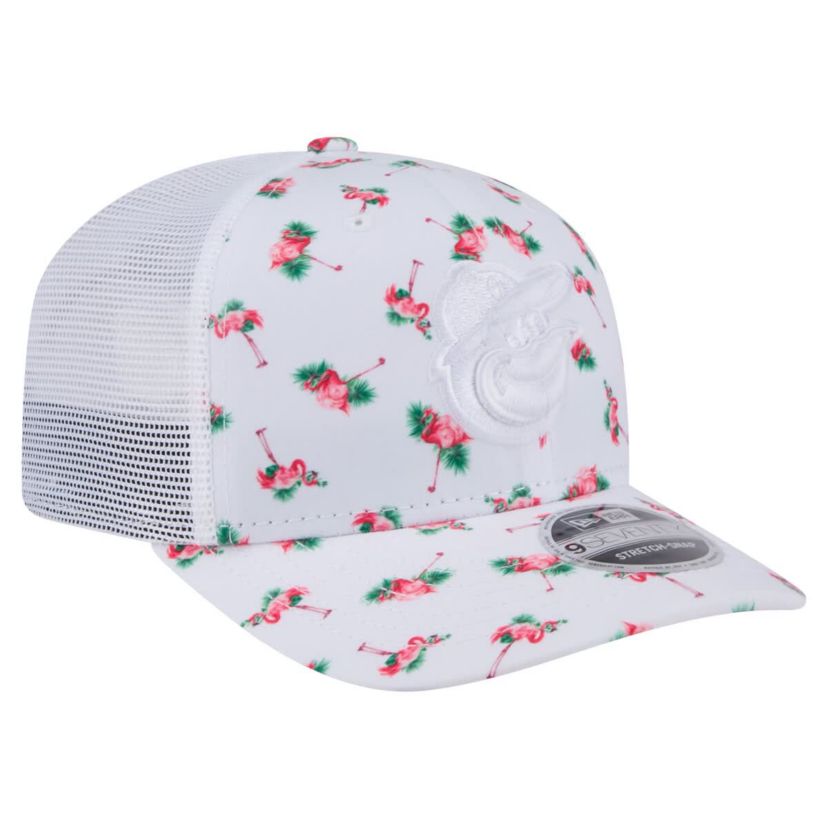 MLB Baltimore Orioles Flamingo Mesh Back 9SEVENTY Stretch-Snap Hat