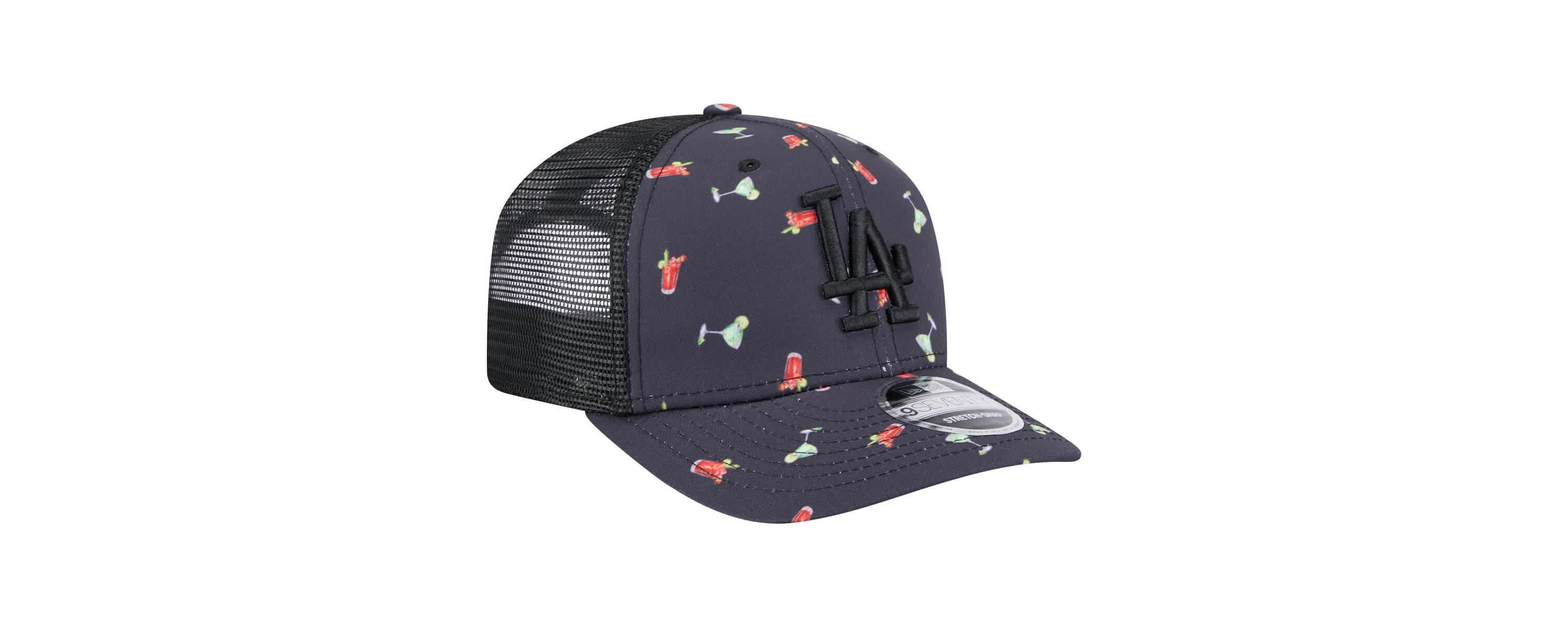 MLB Los Angeles Dodgers Adventure Drinks Pattern 9SEVENTY Stretch-Snap Hat