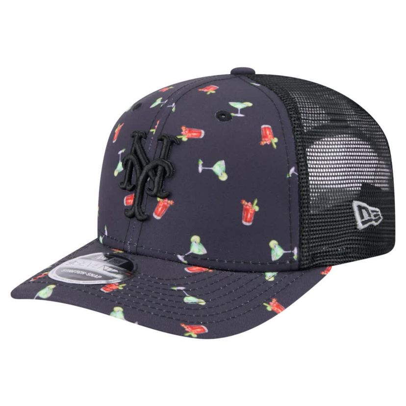 MLB New York Mets Adventure Drinks Pattern 9SEVENTY Stretch-Snap Hat