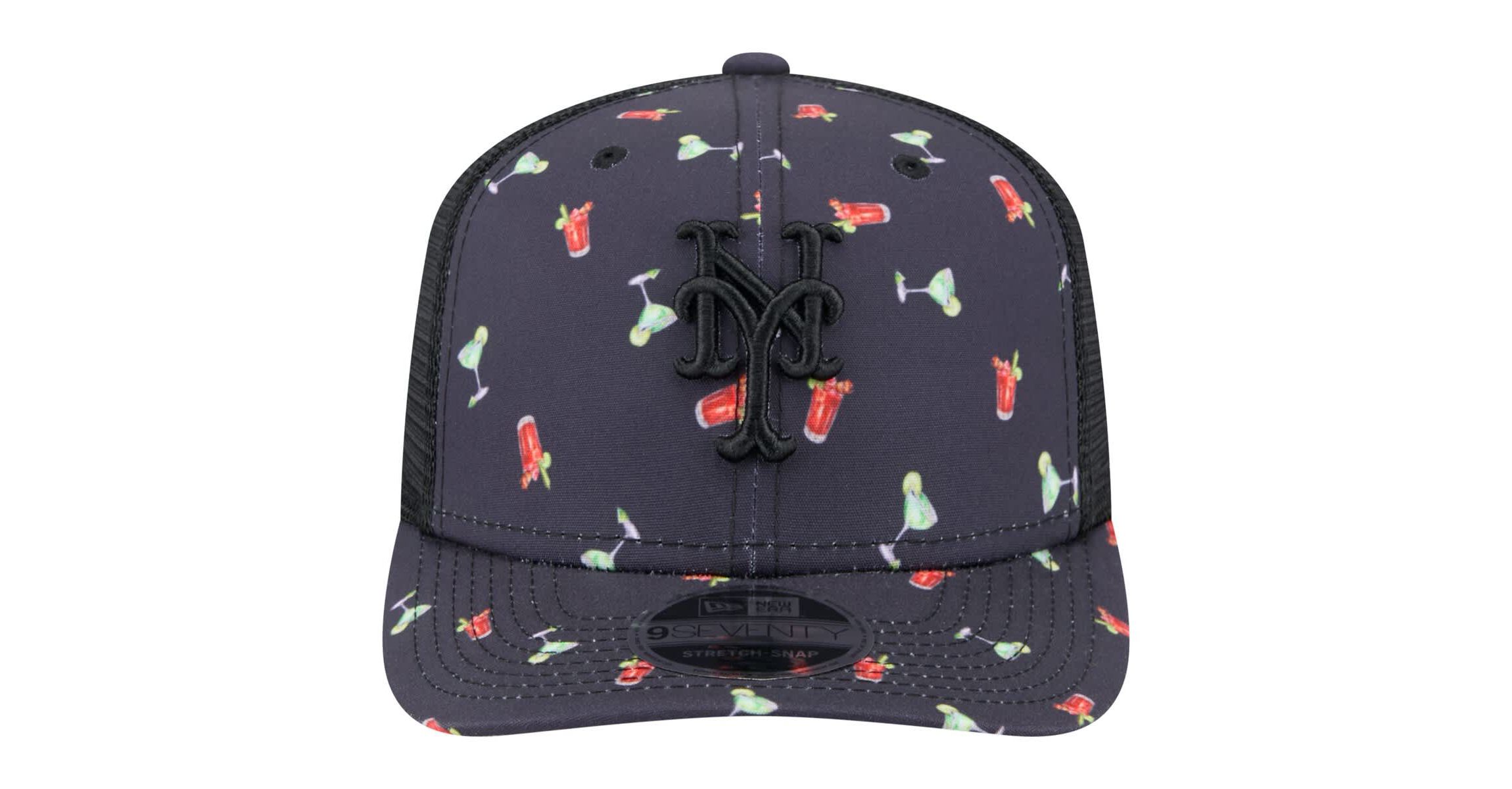 MLB New York Mets Adventure Drinks Pattern 9SEVENTY Stretch-Snap Hat