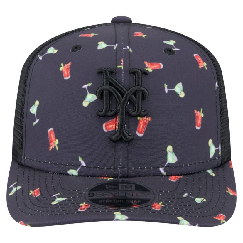 MLB New York Mets Adventure Drinks Pattern 9SEVENTY Stretch-Snap Hat