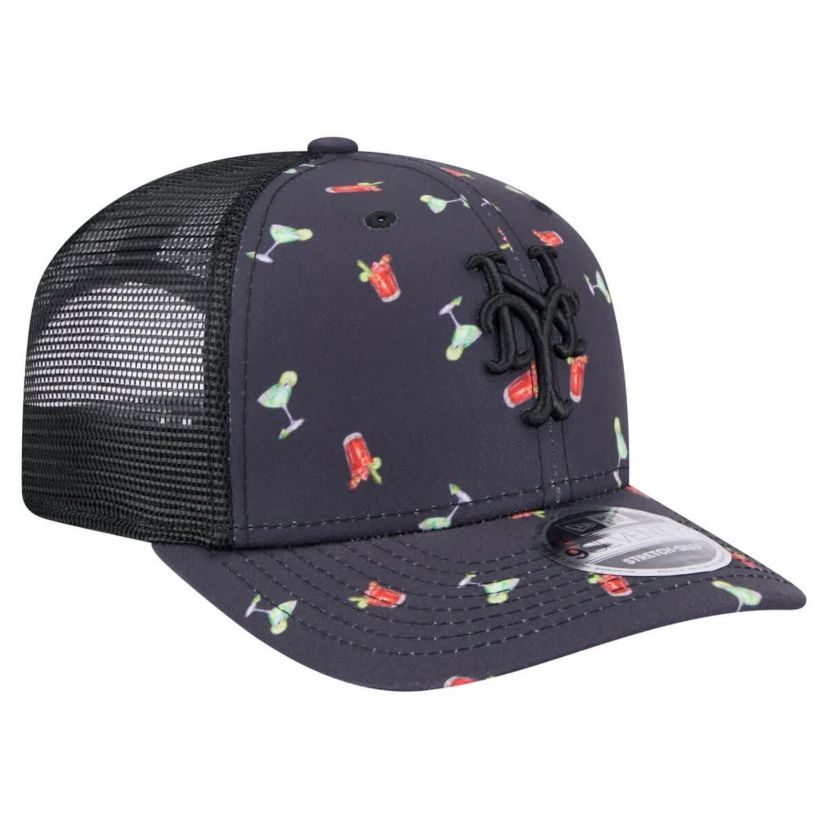 MLB New York Mets Adventure Drinks Pattern 9SEVENTY Stretch-Snap Hat