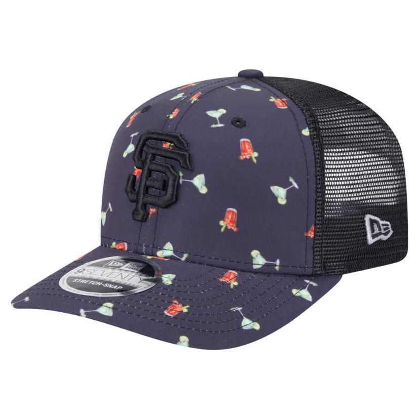 MLB San Francisco Giants Adventure Drinks Pattern 9SEVENTY Stretch-Snap Hat