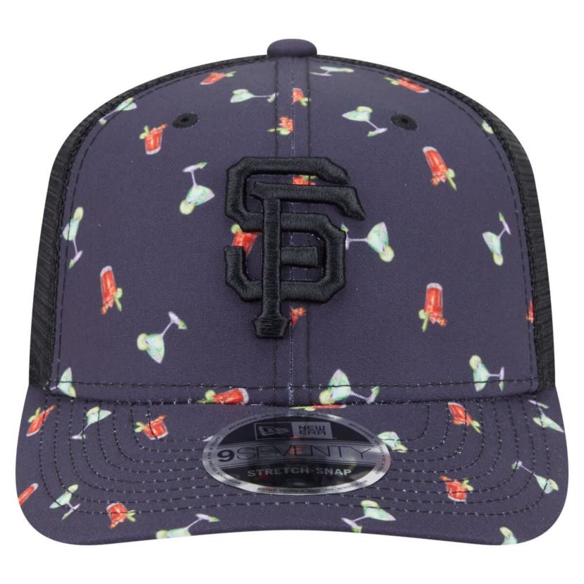 MLB San Francisco Giants Adventure Drinks Pattern 9SEVENTY Stretch-Snap Hat