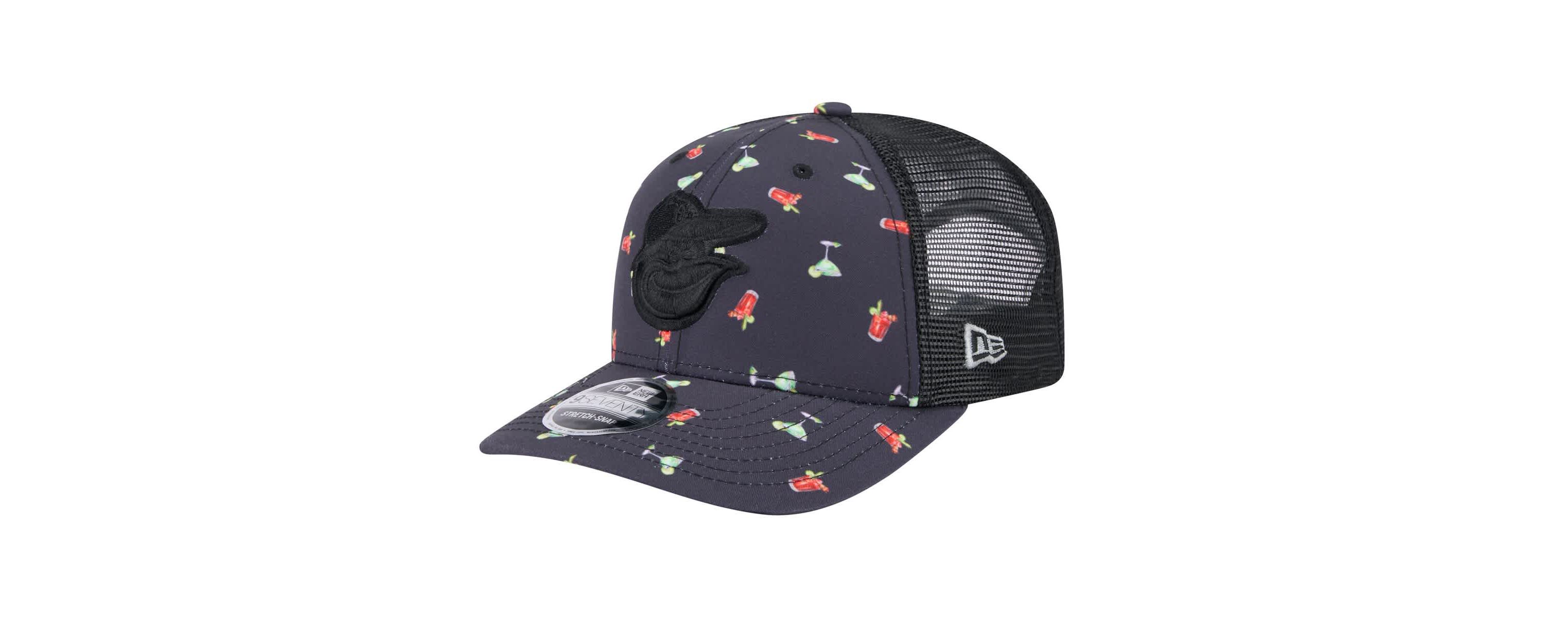 MLB Baltimore Orioles Adventure Drinks Pattern 9SEVENTY Stretch-Snap Hat