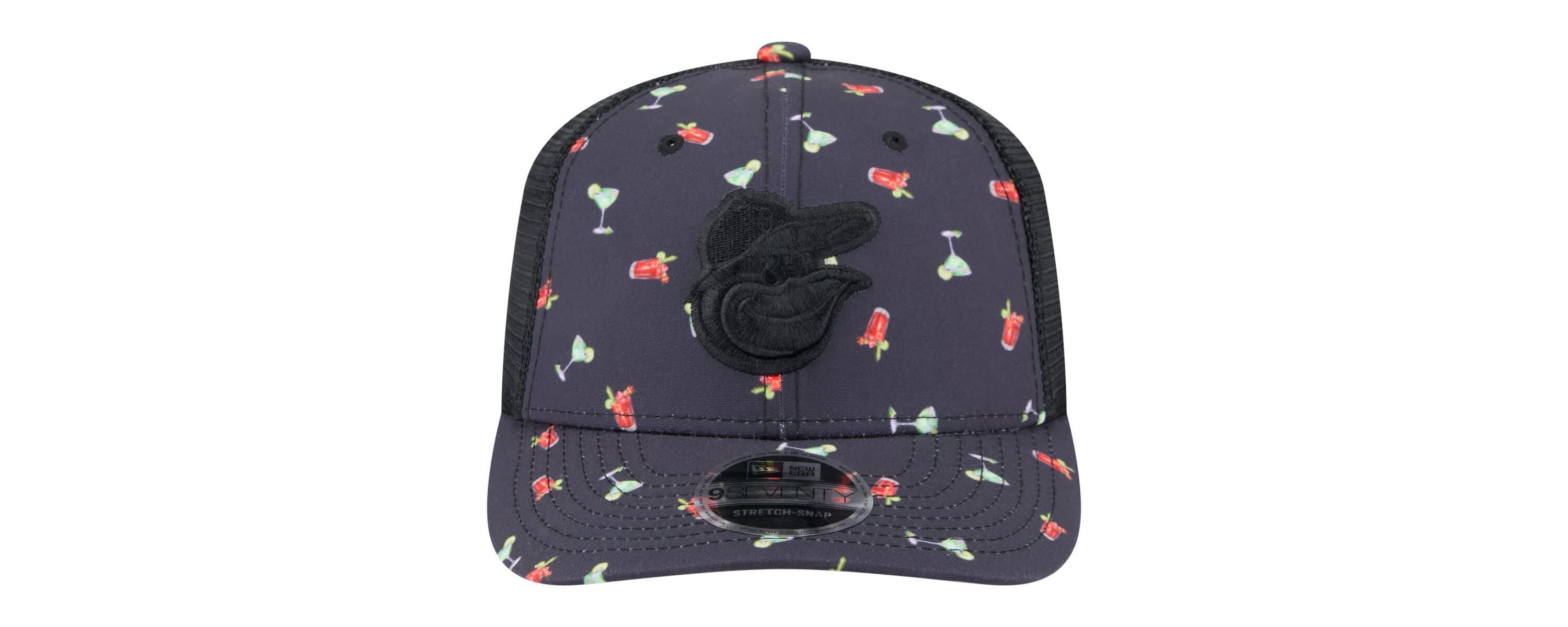 MLB Baltimore Orioles Adventure Drinks Pattern 9SEVENTY Stretch-Snap Hat