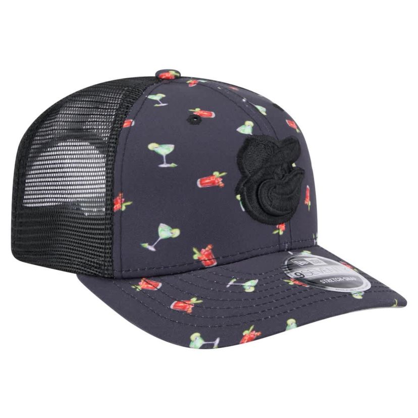 MLB Baltimore Orioles Adventure Drinks Pattern 9SEVENTY Stretch-Snap Hat