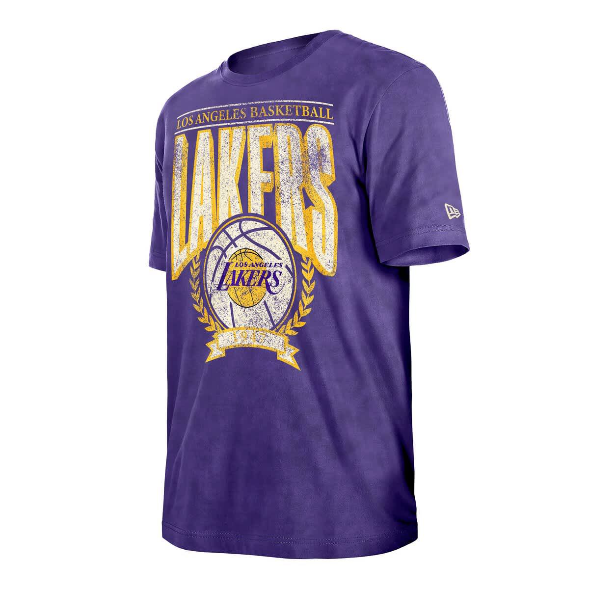 NBA Los Angeles Lakers Throwback Vintage Boxy Mineral Wash T-Shirt